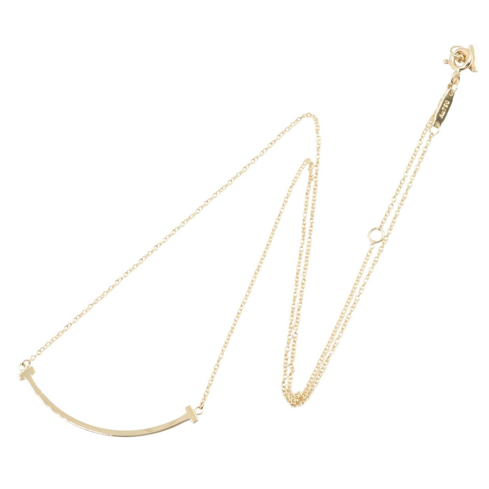 Tiffany & Co. Tiffany & Co. Tiffany & Co. T Smile Small Au750 Necklace Precious Metal Necklace 60011679 DUTY FREE for USA Size ONE SIZE - 2 Thumbnail