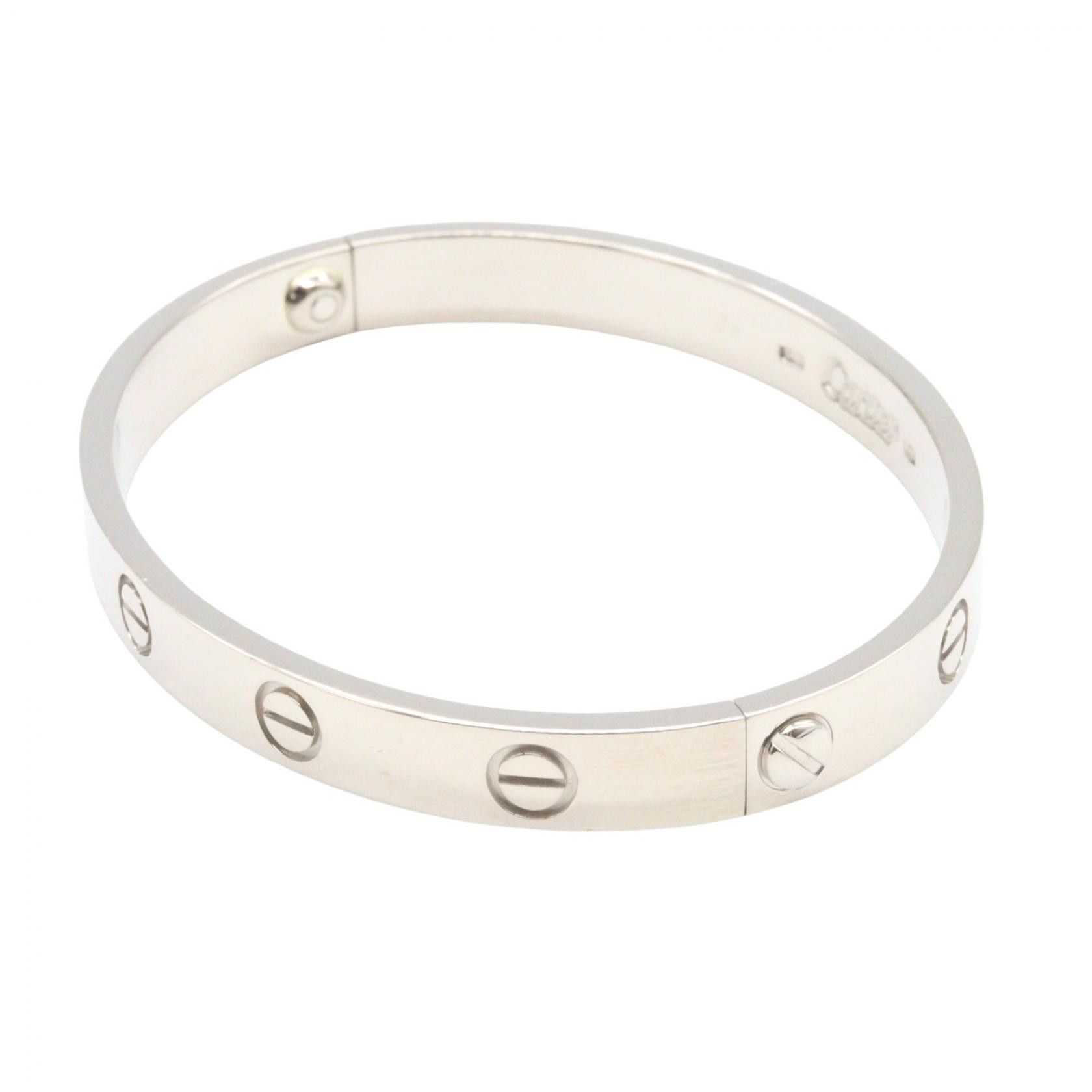 Cartier Cartier Cartier Love Au750 White Gold Bracelet Size 16 Precious Metal Bracelet DUTY FREE for USA Size ONE SIZE - 3 Thumbnail