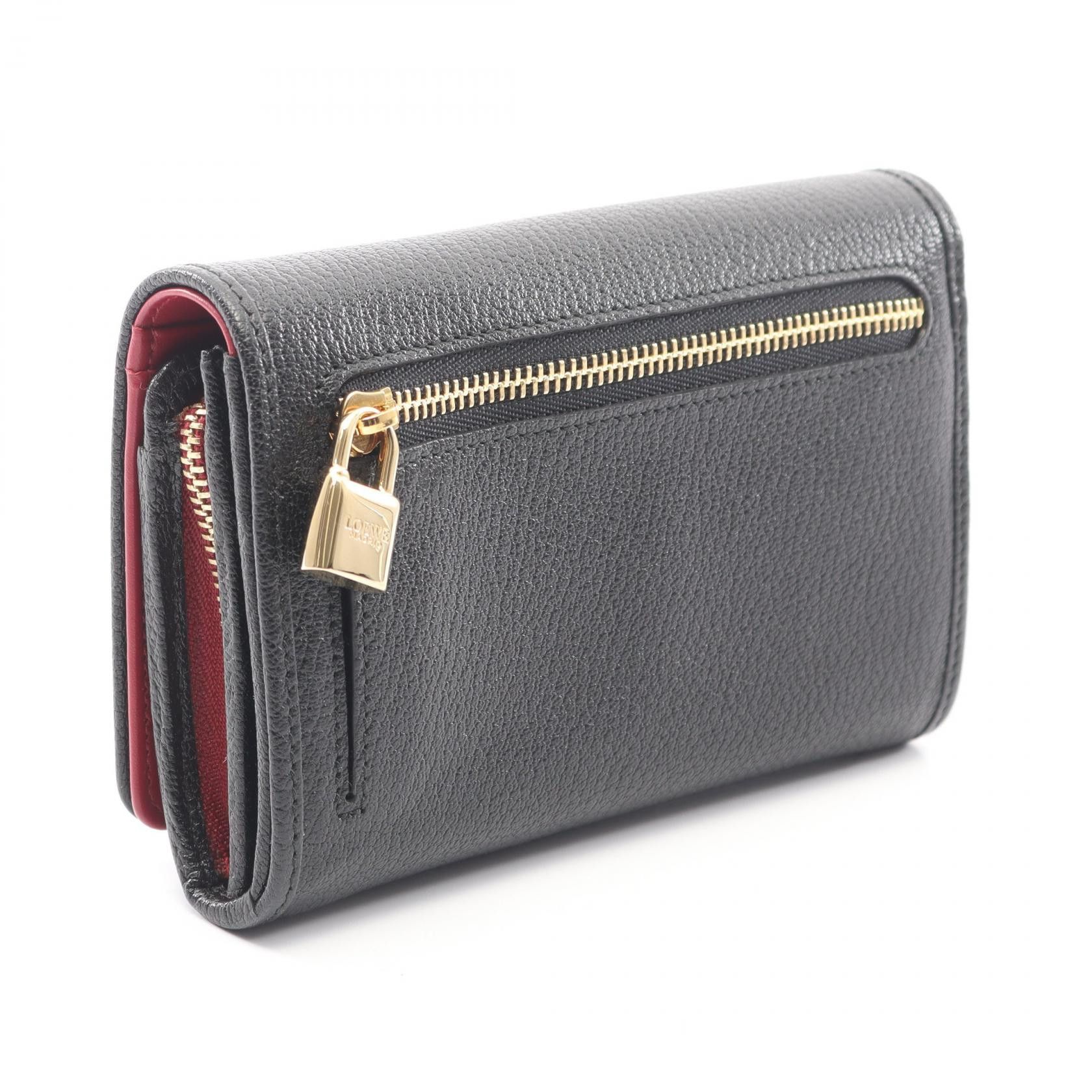 Loewe Loewe Loewe Anagram Leather Wallet Leather Short Wallet DUTY FREE for USA Size ONE SIZE - 2 Thumbnail