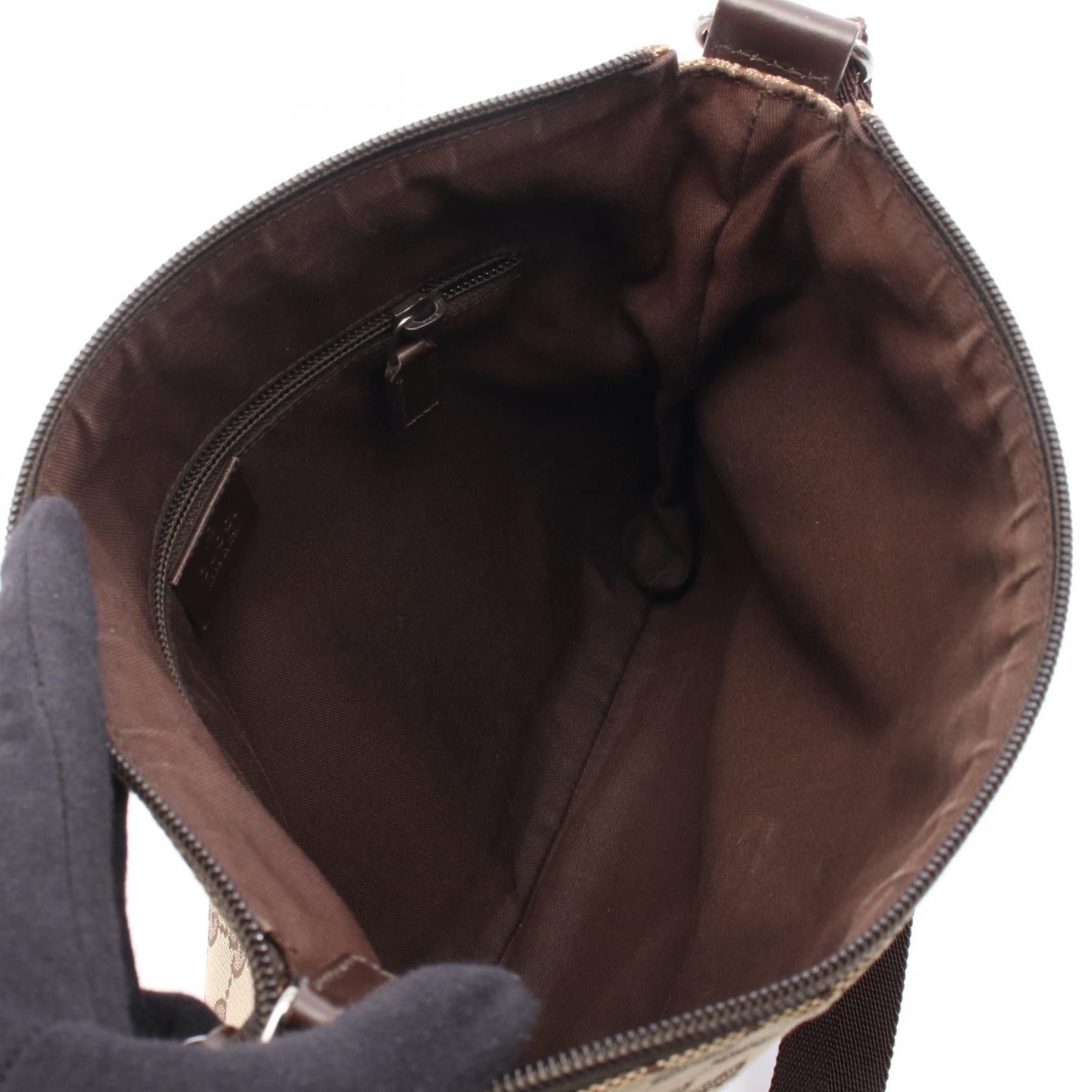 Gucci Gucci Gucci GG Canvas Leather Shoulder Bag Textile Shoulder Bag 145857 DUTY FREE for USA Size ONE SIZE - 3 Thumbnail