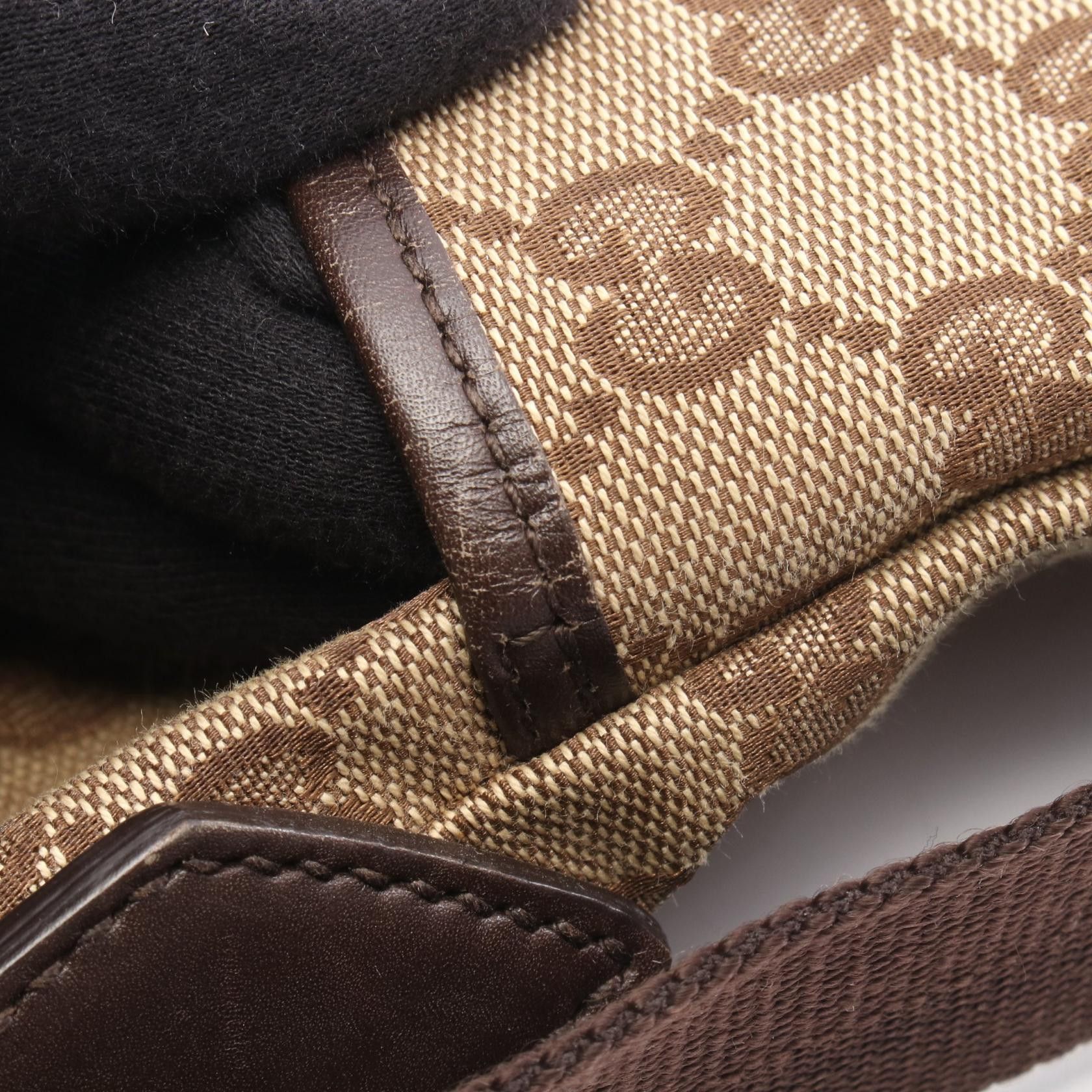Gucci Gucci Gucci GG Canvas Leather Shoulder Bag Textile Shoulder Bag 145857 DUTY FREE for USA Size ONE SIZE - 8 Thumbnail