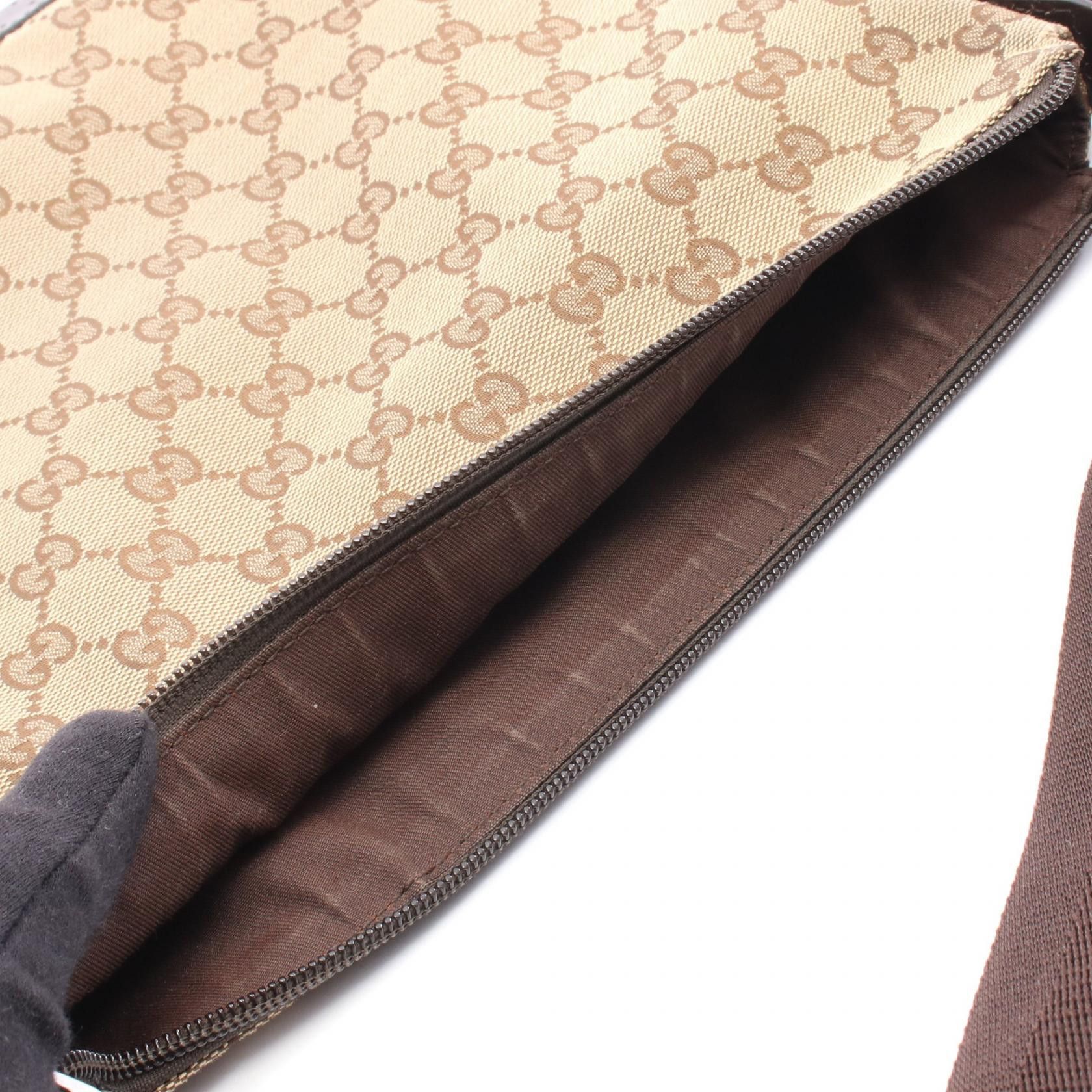 Gucci Gucci Gucci GG Canvas Leather Shoulder Bag Textile Shoulder Bag 145857 DUTY FREE for USA Size ONE SIZE - 5 Thumbnail