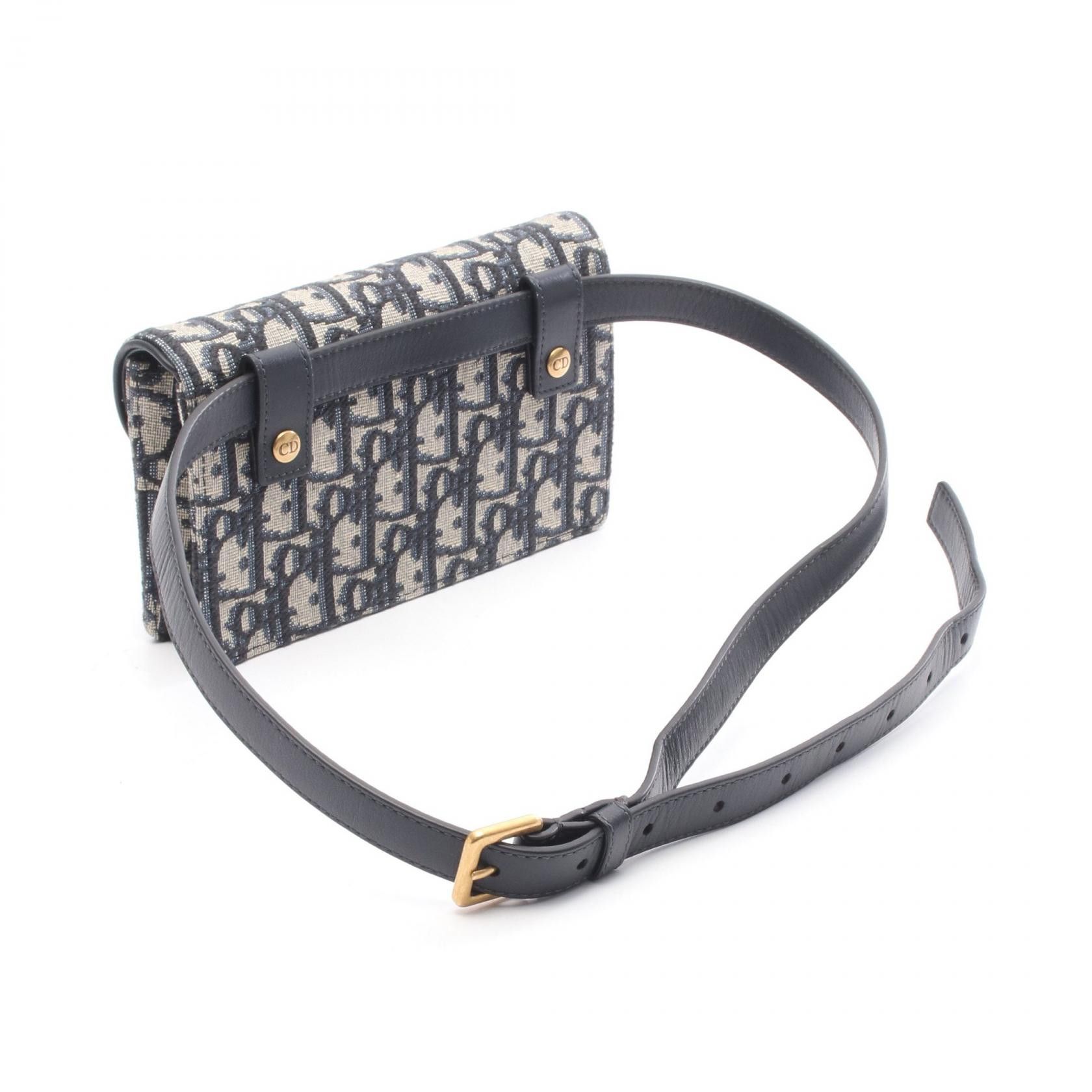Dior Dior Dior Saddle Oblique Canvas Leather Waist Bag Textile Belt Bag DUTY FREE for USA Size ONE SIZE - 2 Thumbnail
