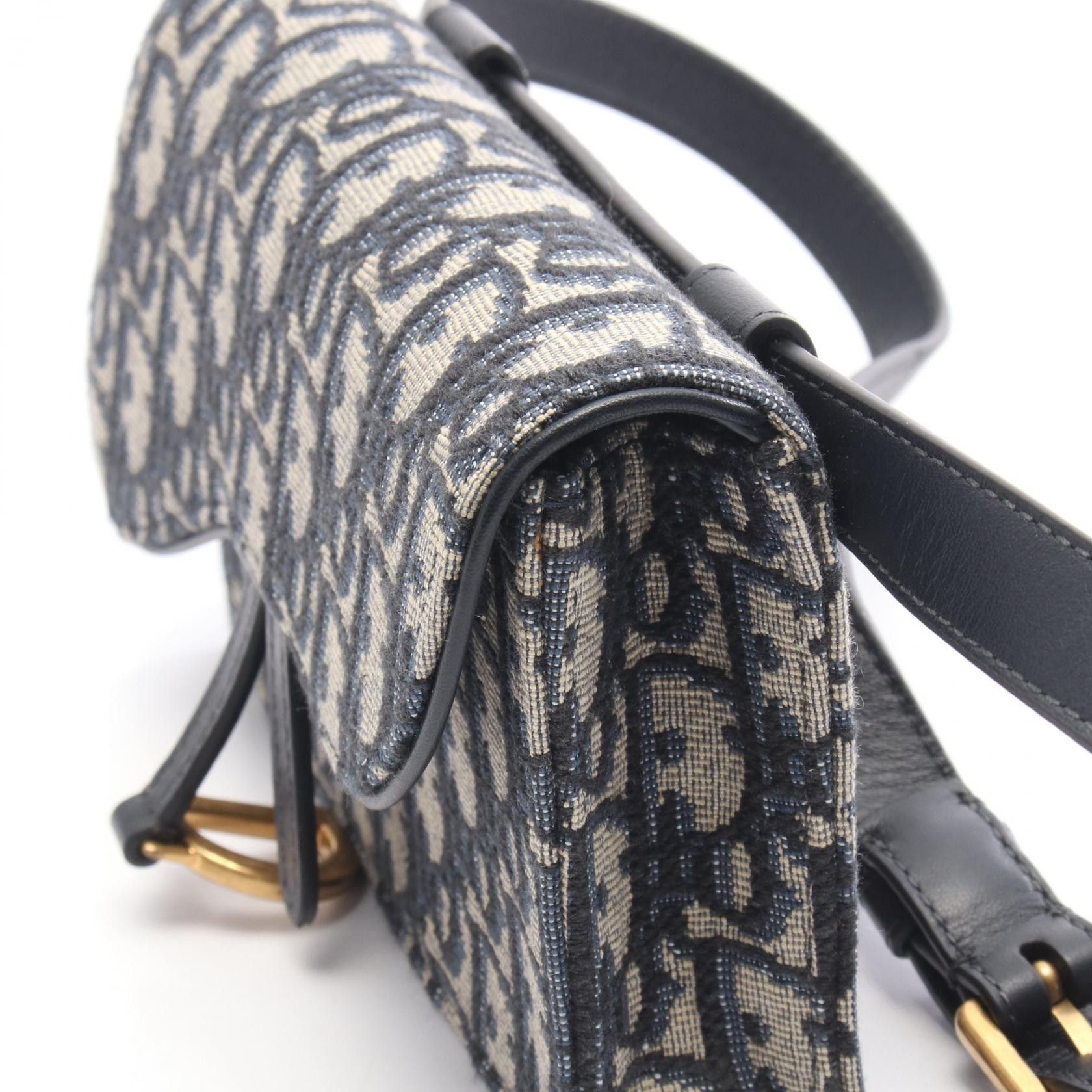 Dior Dior Dior Saddle Oblique Canvas Leather Waist Bag Textile Belt Bag DUTY FREE for USA Size ONE SIZE - 6 Thumbnail