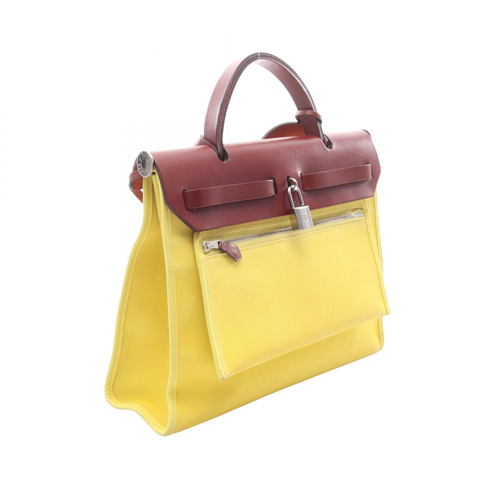 Hermes Hermes Hermes Herbag Zip PM Canvas Leather Handbag Leather Handbag X2016 DUTY FREE for USA Size ONE SIZE - 2 Thumbnail