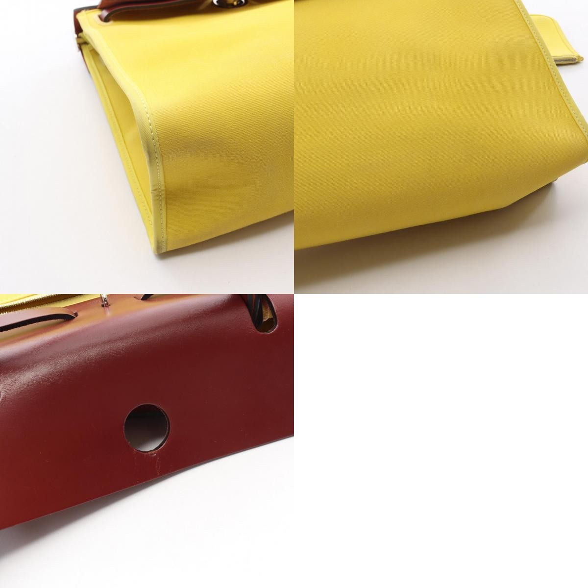 Hermes Hermes Hermes Herbag Zip PM Canvas Leather Handbag Leather Handbag X2016 DUTY FREE for USA Size ONE SIZE - 10 Thumbnail