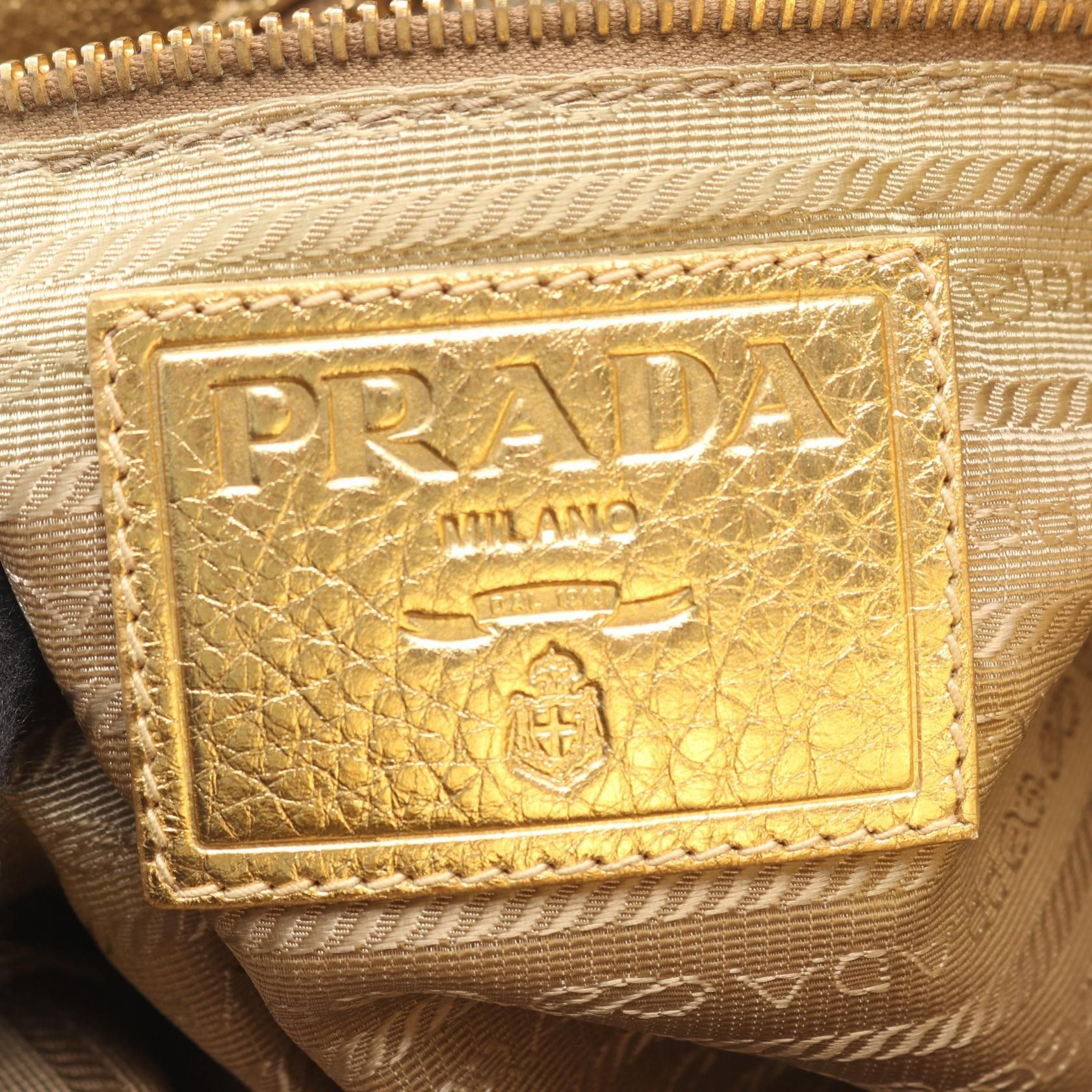 Prada Prada Prada Logo Jacquard Leather Handbag Textile Handbag BN1453 DUTY FREE for USA Size ONE SIZE - 4 Thumbnail