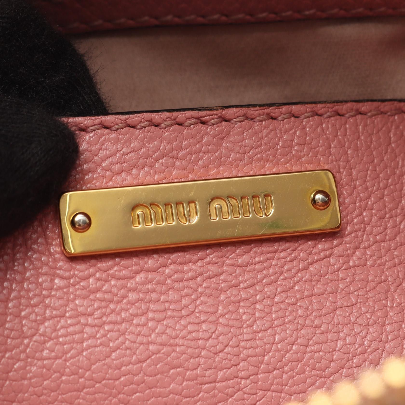 Miu Miu Miu Miu Miu Miu MADRAS leather 2way handbag Leather Handbag DUTY FREE for USA Size ONE SIZE - 4 Thumbnail