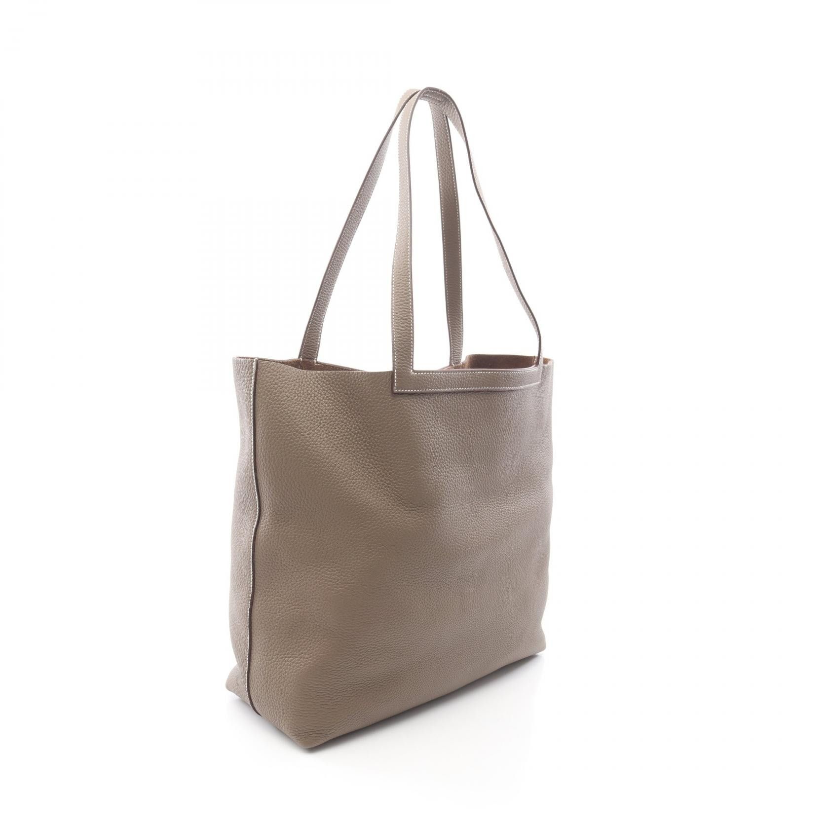 Hermes Hermes Hermes Cabas Sellier46 Calf Leather Tote Bag Leather Tote Bag W DUTY FREE for USA Size ONE SIZE - 2 Thumbnail