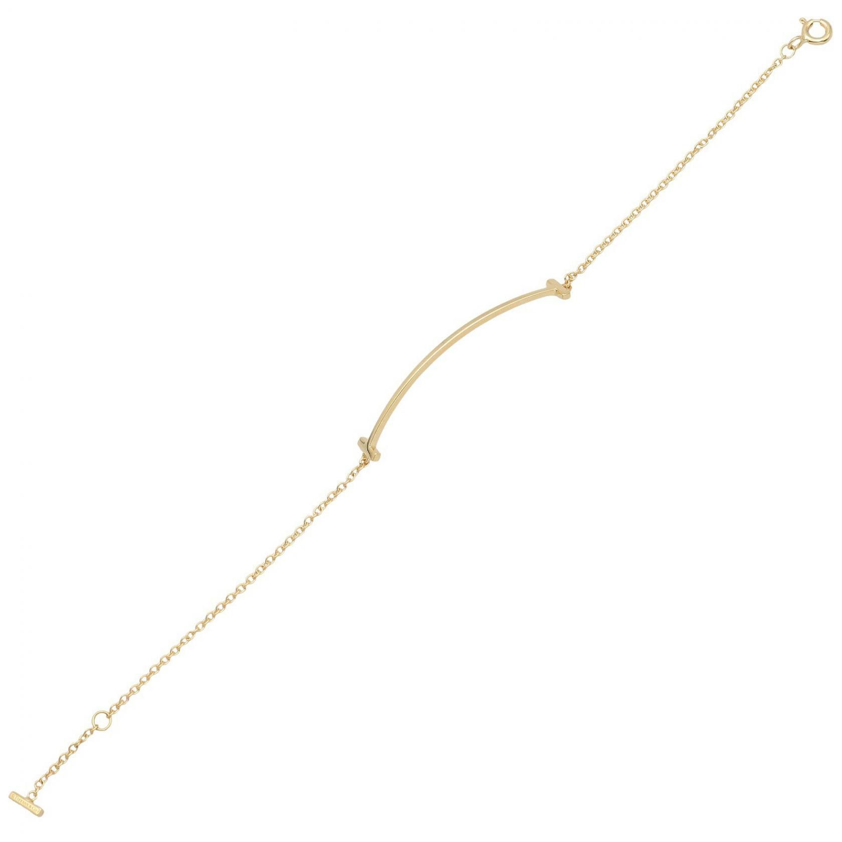 Tiffany & Co. Tiffany & Co. Tiffany＆Co. T Smile Small Au750 Bracelet Precious Metal Bracelet DUTY FREE for USA Size ONE SIZE - 3 Thumbnail