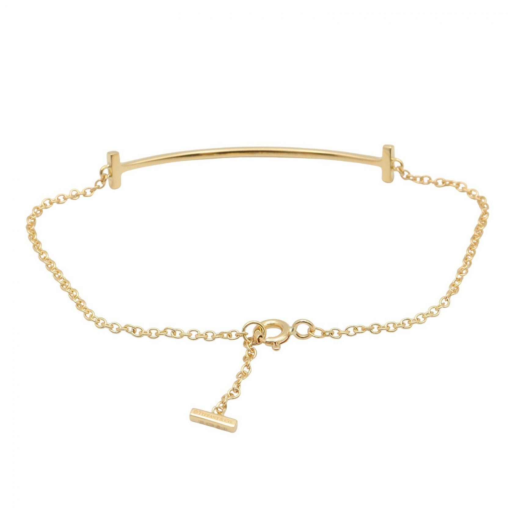 Tiffany & Co. Tiffany & Co. Tiffany＆Co. T Smile Small Au750 Bracelet Precious Metal Bracelet DUTY FREE for USA Size ONE SIZE - 2 Thumbnail