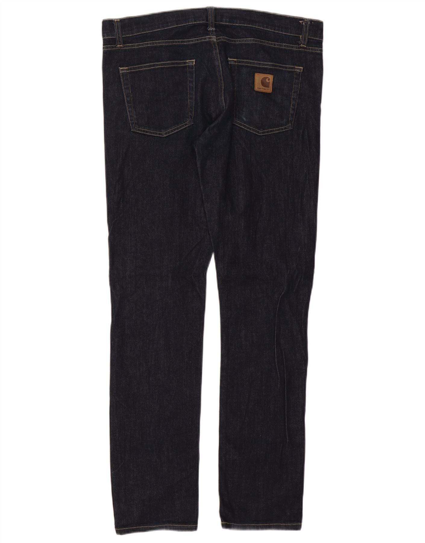Carhartt Womens Rebellion Pant Slim Jeans W33 L32 Navy Blue Cotton Size 22" - 2 Thumbnail