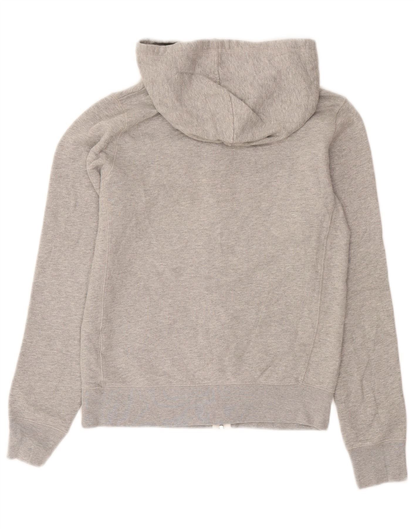 Ralph Lauren Womens Zip Hoodie Sweater UK 14 Medium Grey Cotton Size S / US 4 / IT 40 - 2 Thumbnail