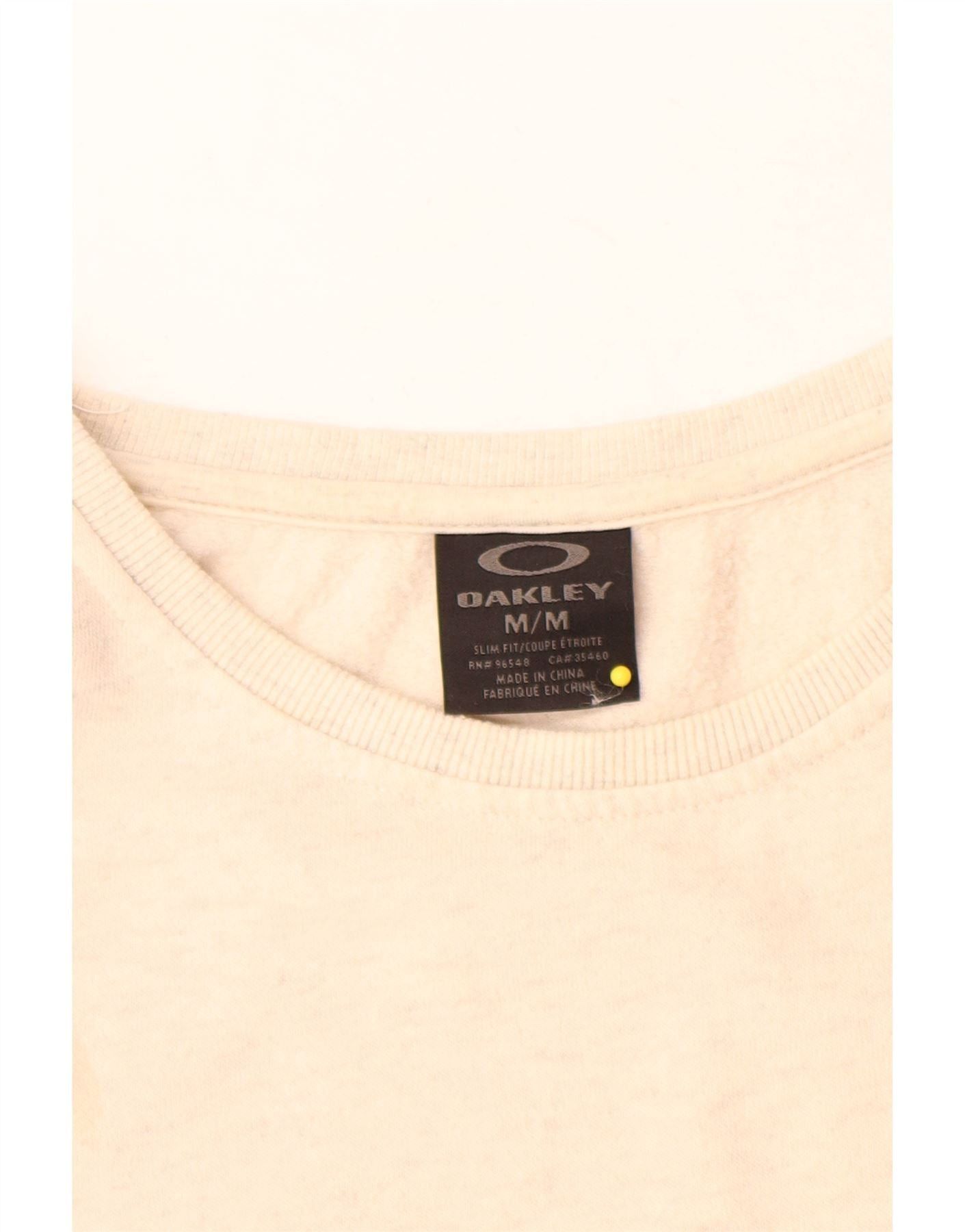 Oakley Mens Sweatshirt Jumper Medium Off White Flecked Size US L / EU 52-54 / 3 - 5 Thumbnail