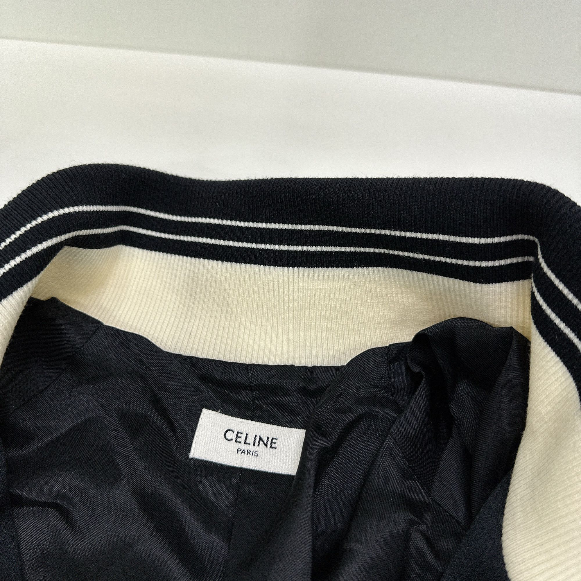Celine CELINE Logo Zip Track Jacket Size L Size US L / EU 52-54 / 3 - 3 Thumbnail