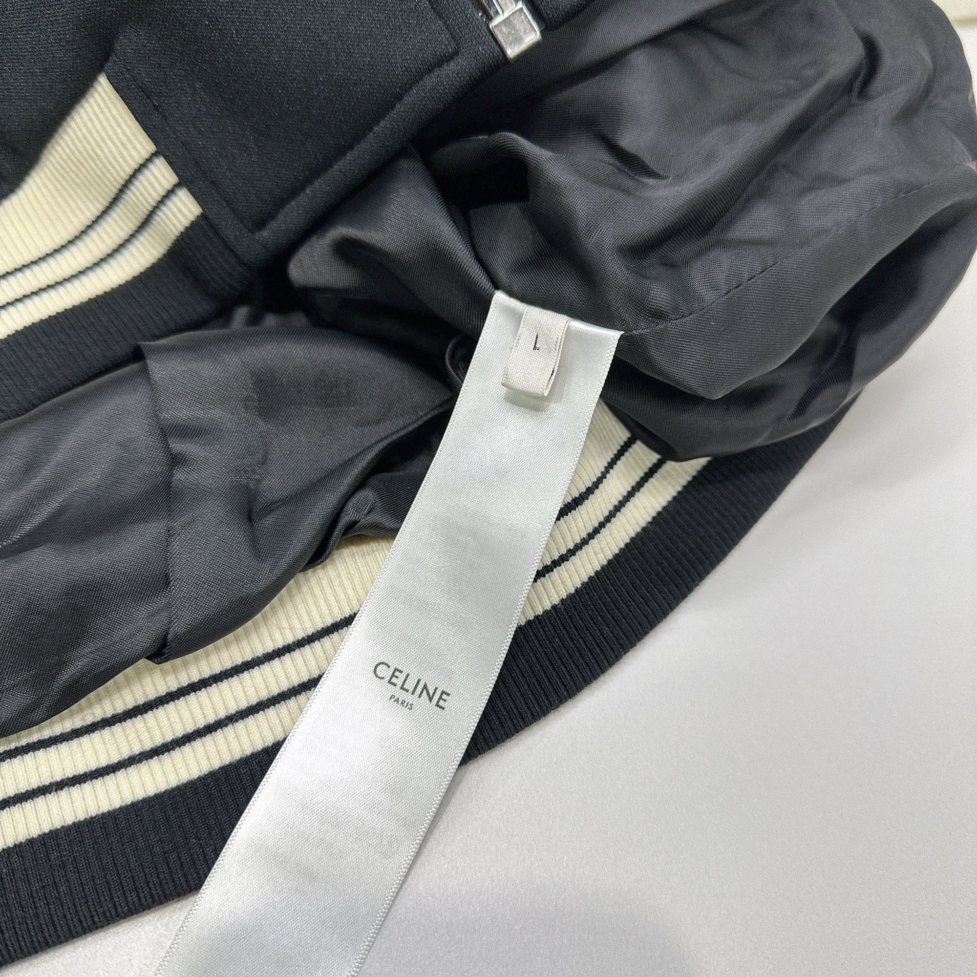 Celine CELINE Logo Zip Track Jacket Size L Size US L / EU 52-54 / 3 - 4 Thumbnail