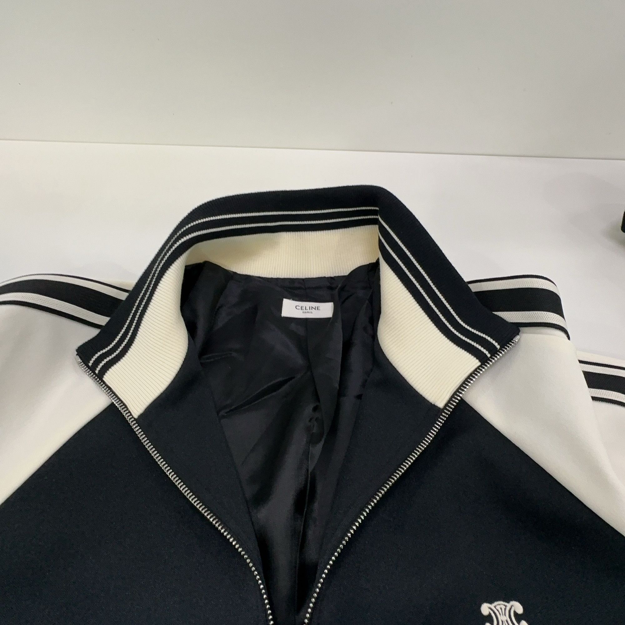 Celine CELINE Logo Zip Track Jacket Size L Size US L / EU 52-54 / 3 - 6 Thumbnail