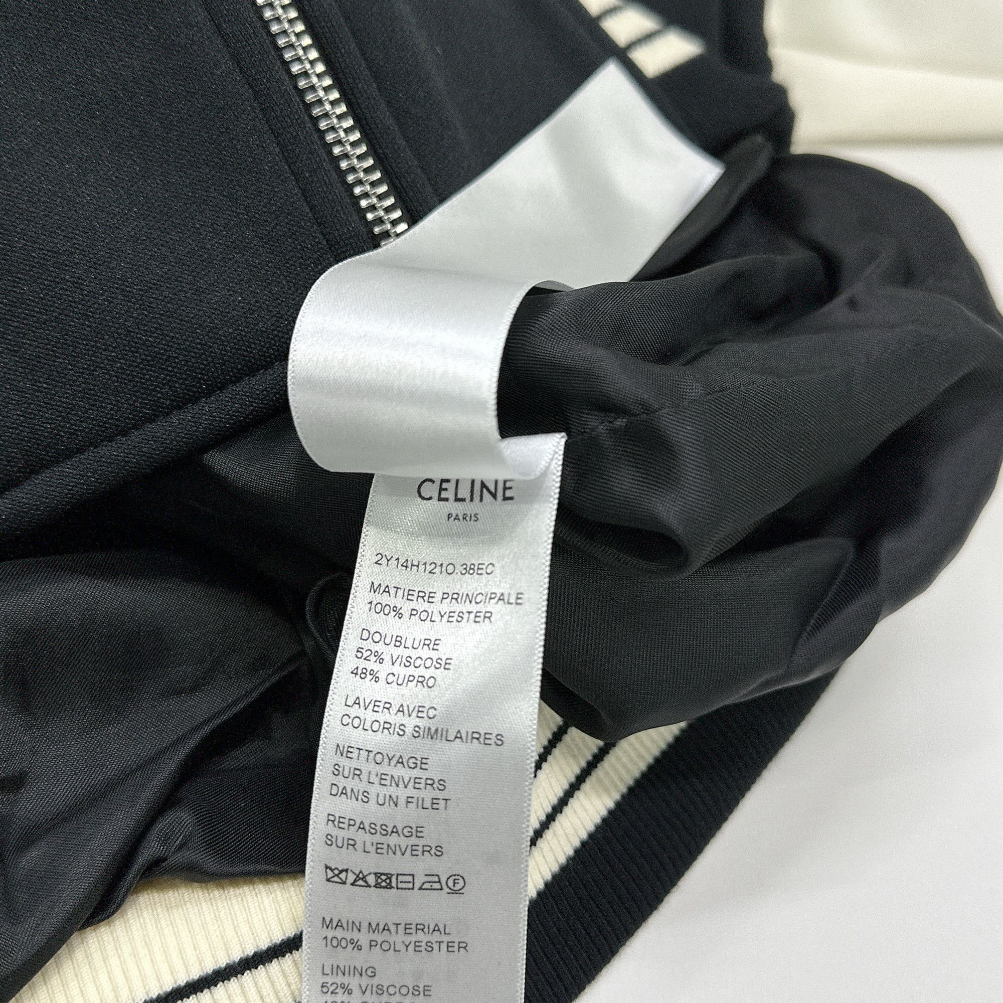Celine CELINE Logo Zip Track Jacket Size L Size US L / EU 52-54 / 3 - 5 Thumbnail
