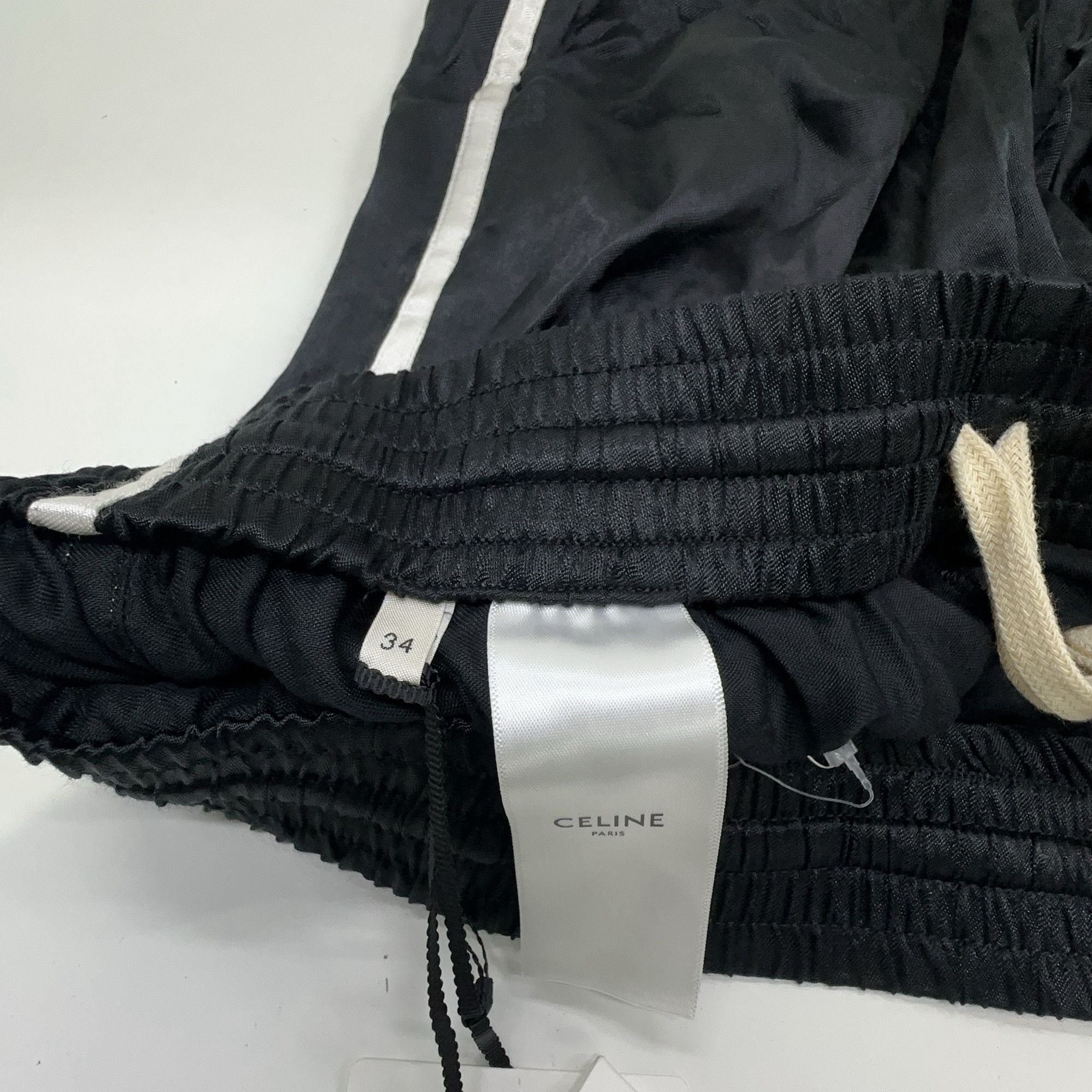 Celine CELINE Logo Piping Shorts Black Size 34 Size 25" / US 0 / IT 36 - 4 Thumbnail
