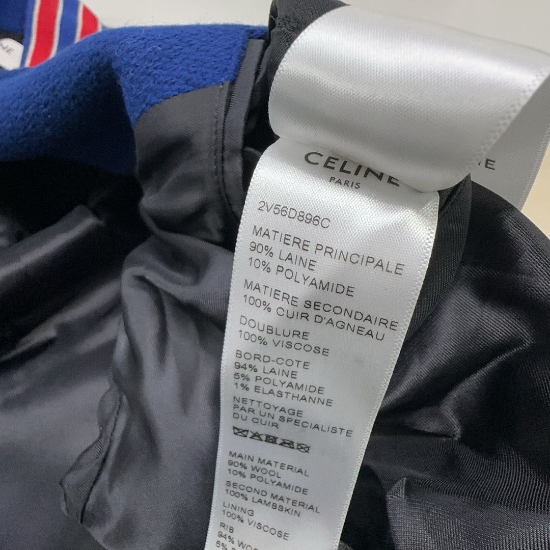 Celine Celine C Logo Varsity Jacket Size 52 Size US L / EU 52-54 / 3 - 3 Thumbnail