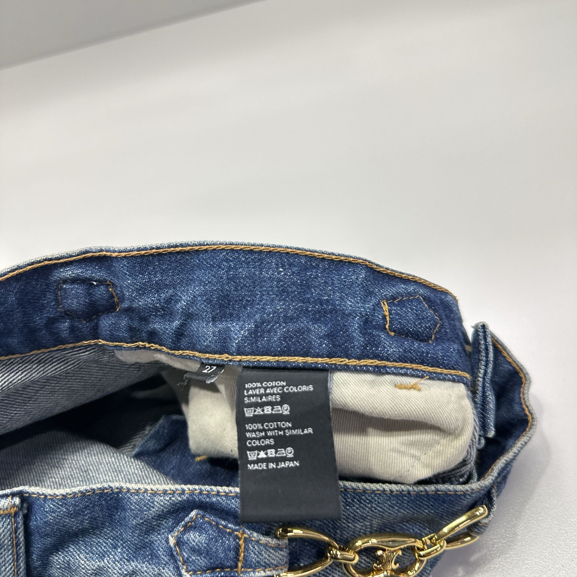 Celine Celine Chain Detail Jeans Size 27 Size 27" / US 4 / IT 40 - 5 Thumbnail