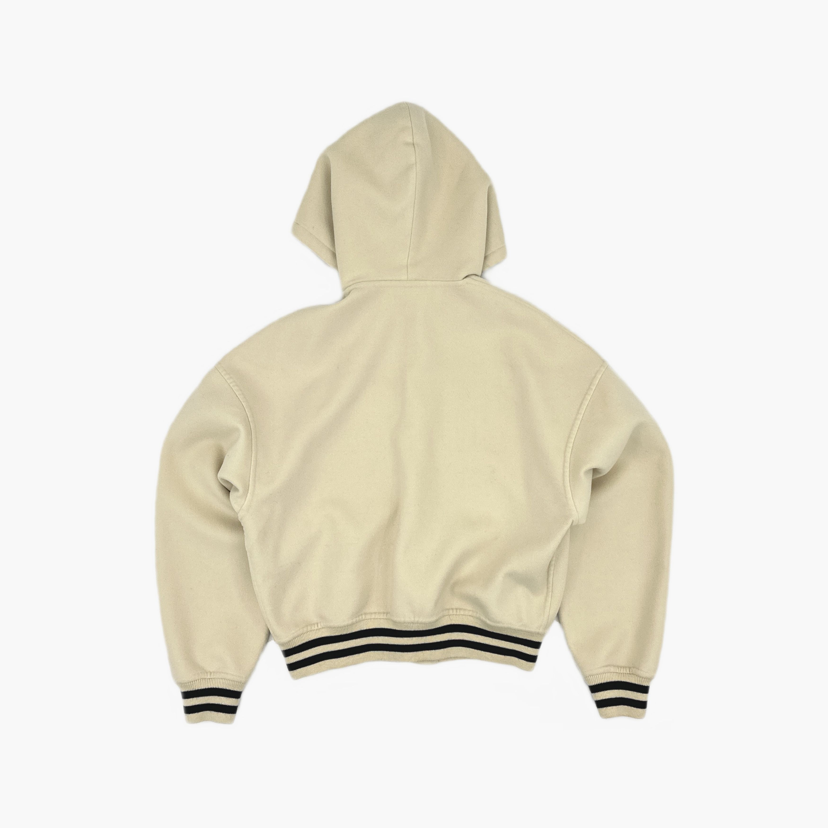 Celine CELINE Triomphe Logo Hooded Jacket Beige Size 40 Size M / US 6-8 / IT 42-44 - 2 Thumbnail