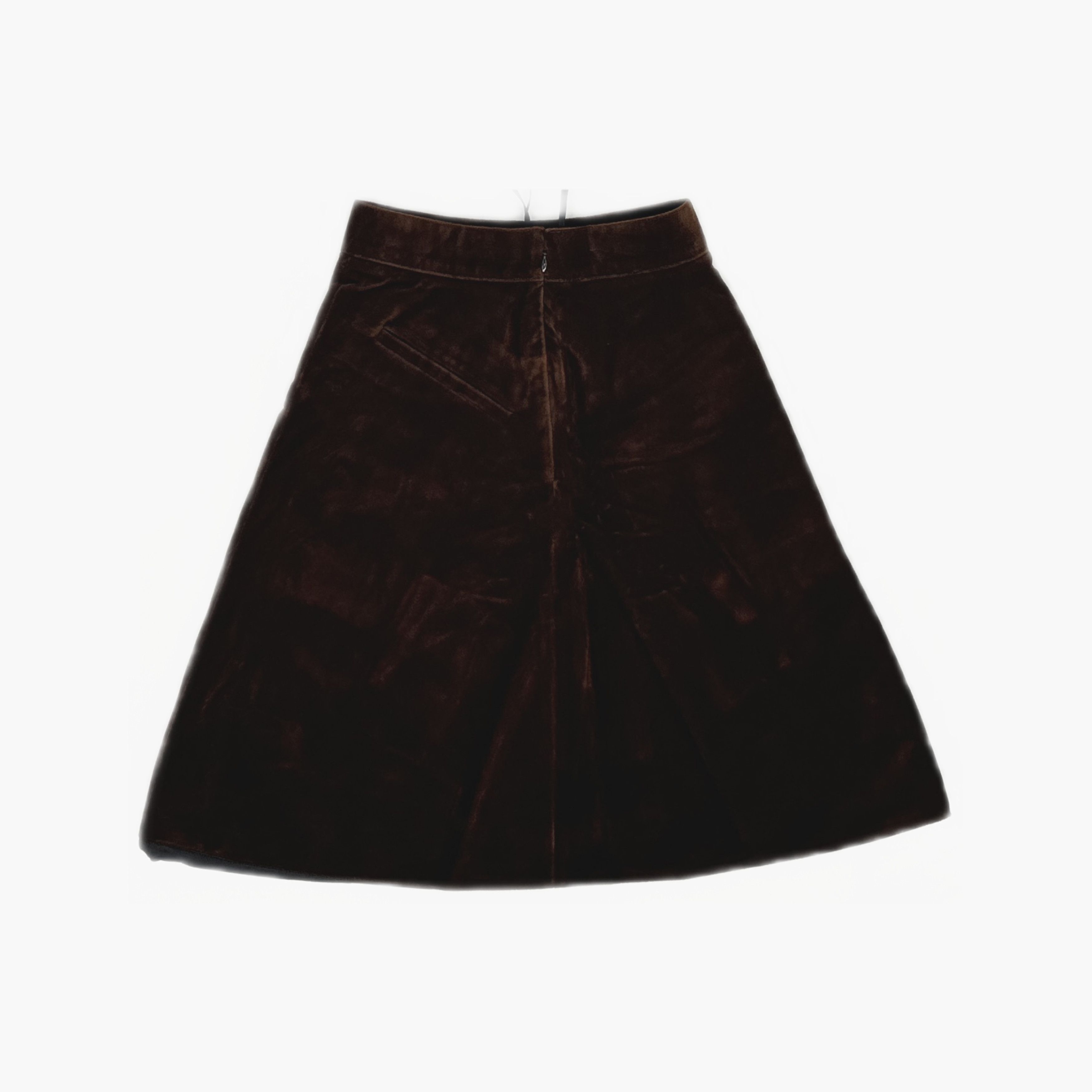 Celine CELINE Brown Cotton Velvet Skirt Size 34 Size 25" / US 0 / IT 36 - 2 Thumbnail