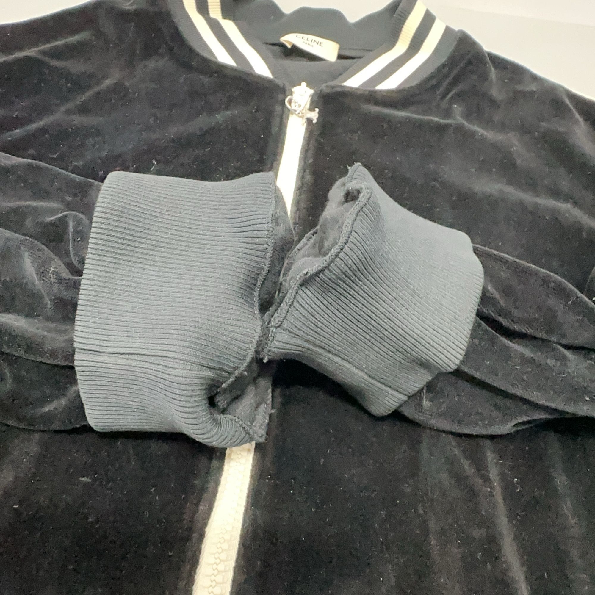 Celine Celine Triomphe Logo Velvet Jacket Size XL Size US XL / EU 56 / 4 - 10 Thumbnail