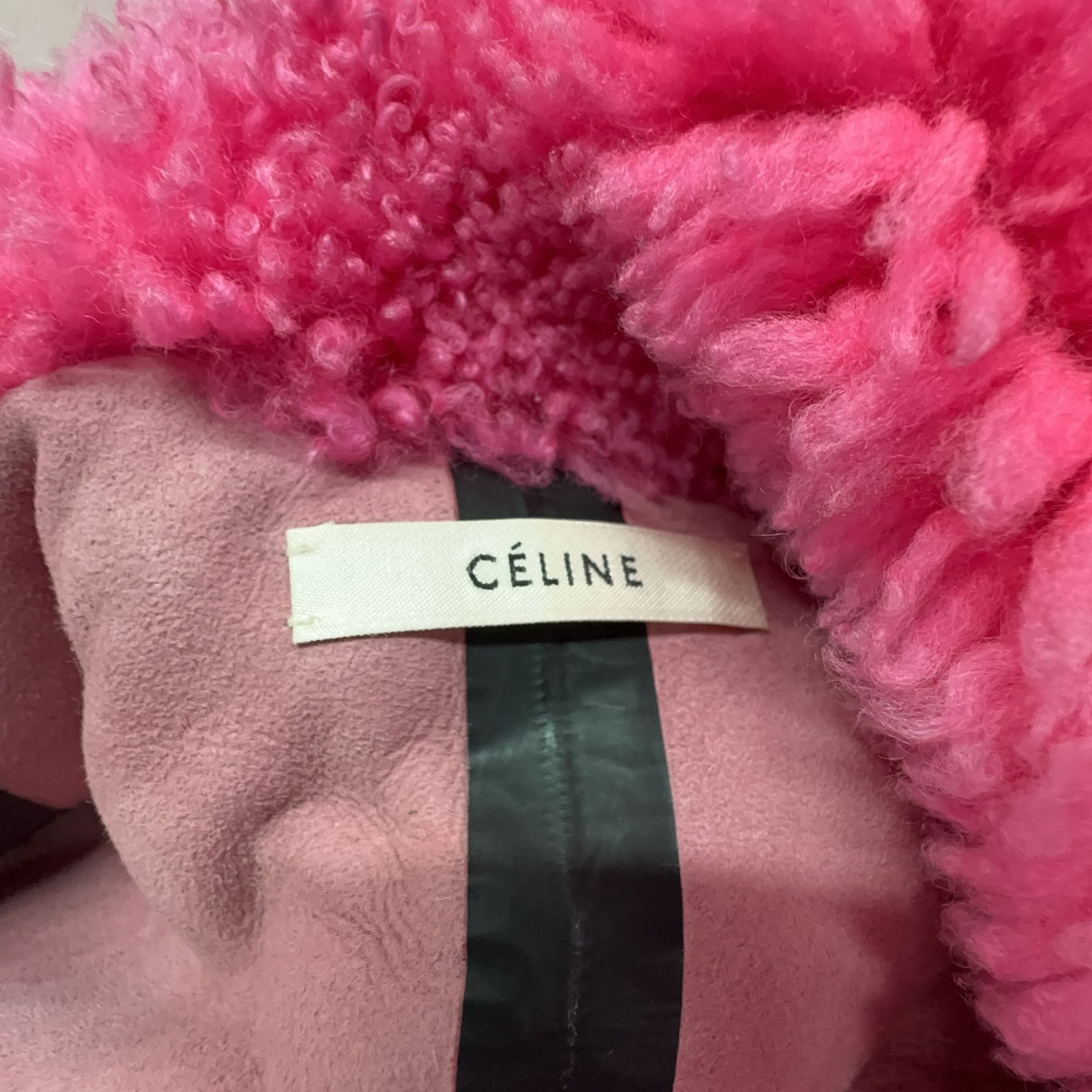 Celine Celine Pink Shearling Coat Size 38 Size S / US 4 / IT 40 - 3 Thumbnail