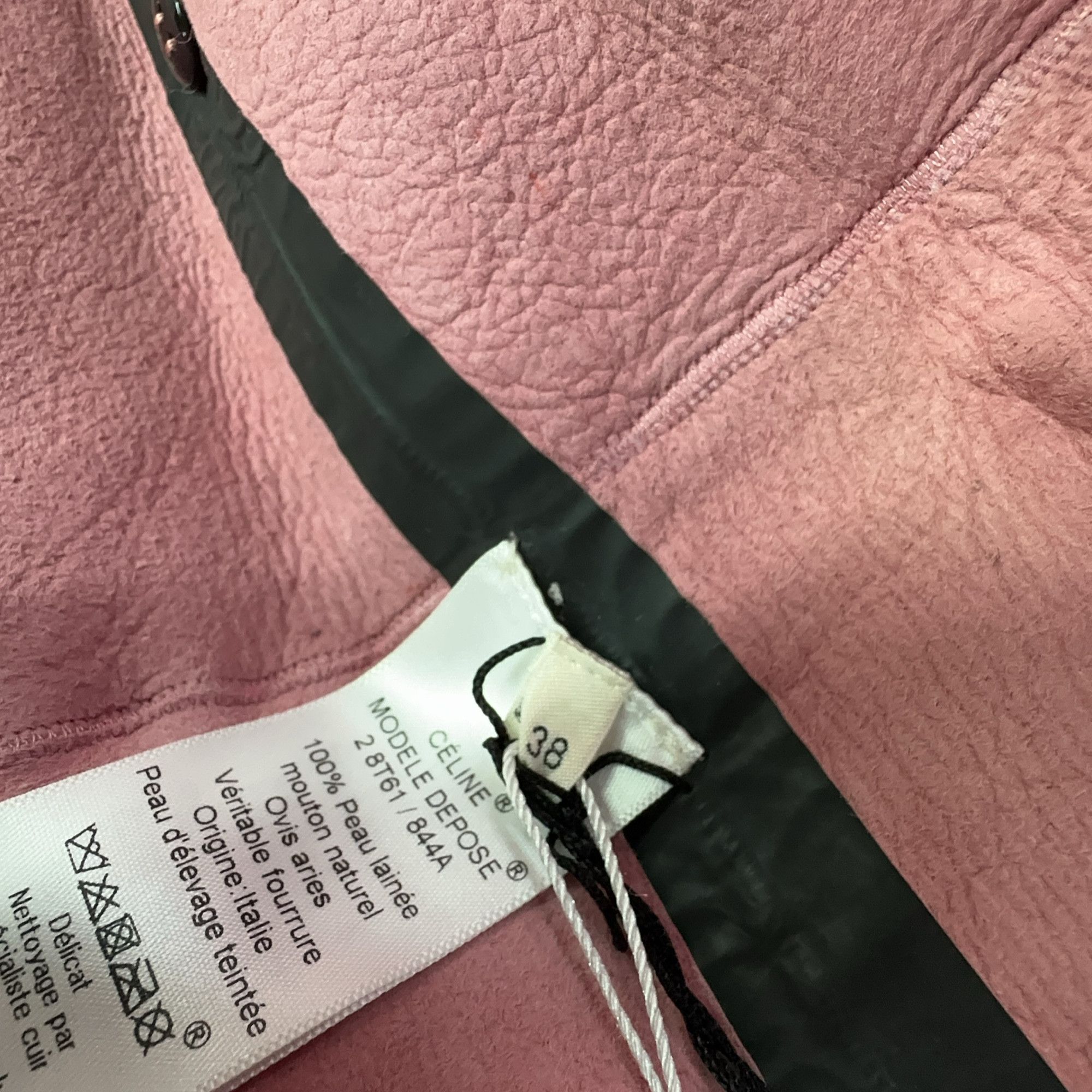 Celine Celine Pink Shearling Coat Size 38 Size S / US 4 / IT 40 - 4 Thumbnail