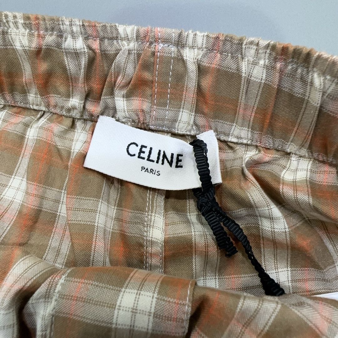 Celine Celine Plaid Silk Shorts Size 36 Size 26" / US 2 / IT 38 - 3 Thumbnail