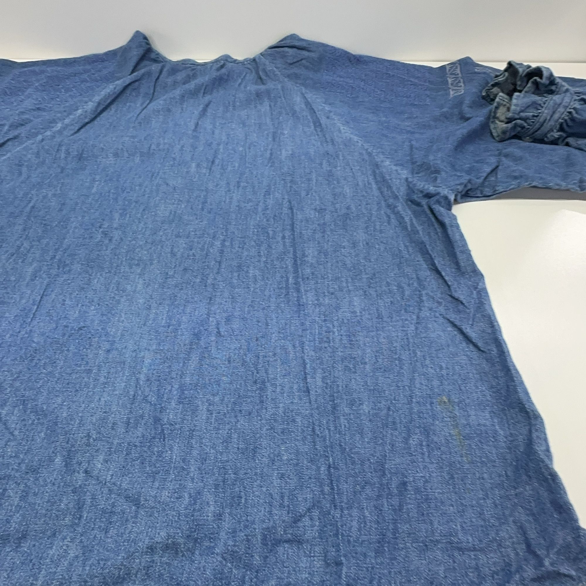 Celine Celine Embroidered Denim Blouse Size L Size L / US 10 / IT 46 - 13 Thumbnail