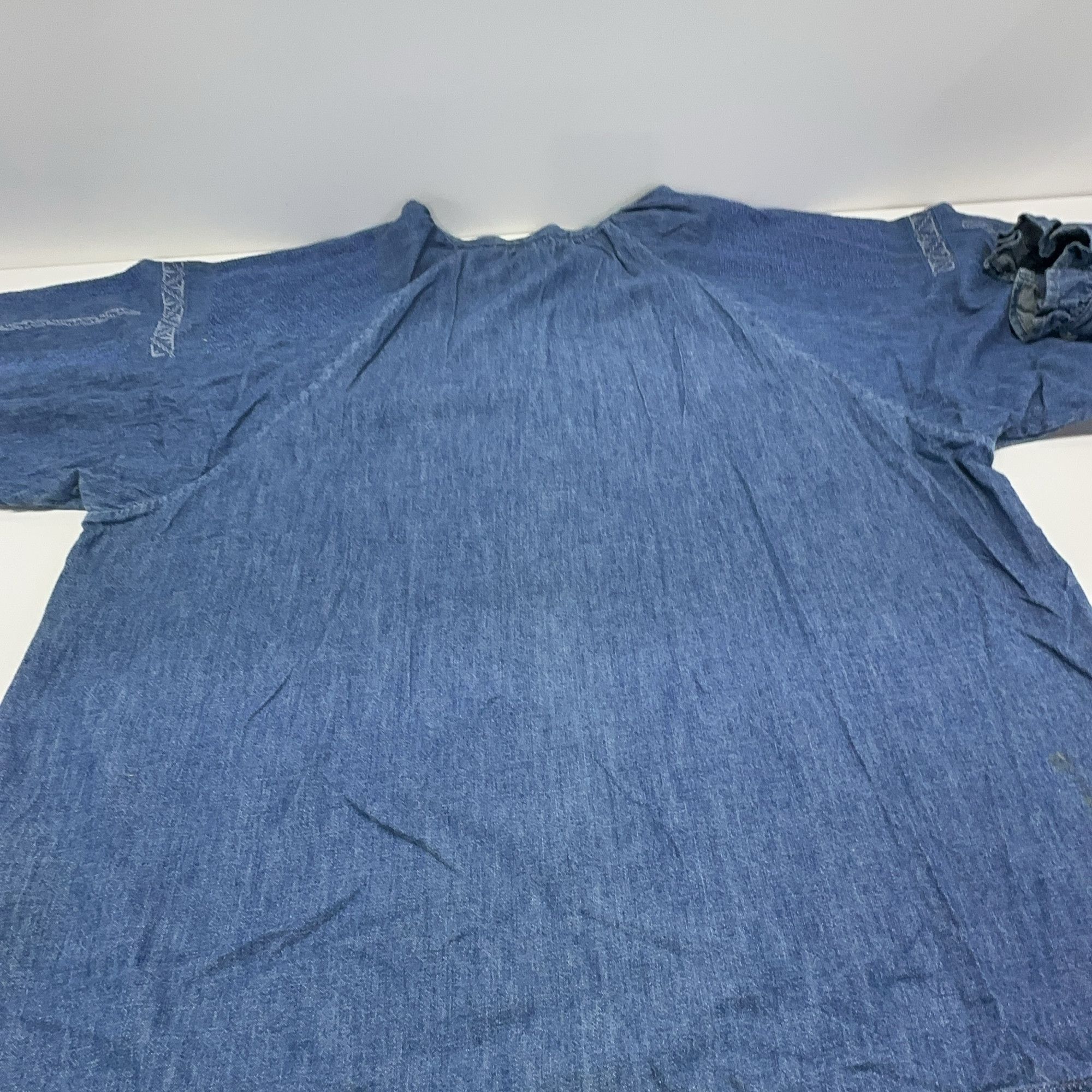 Celine Celine Embroidered Denim Blouse Size L Size L / US 10 / IT 46 - 14 Thumbnail