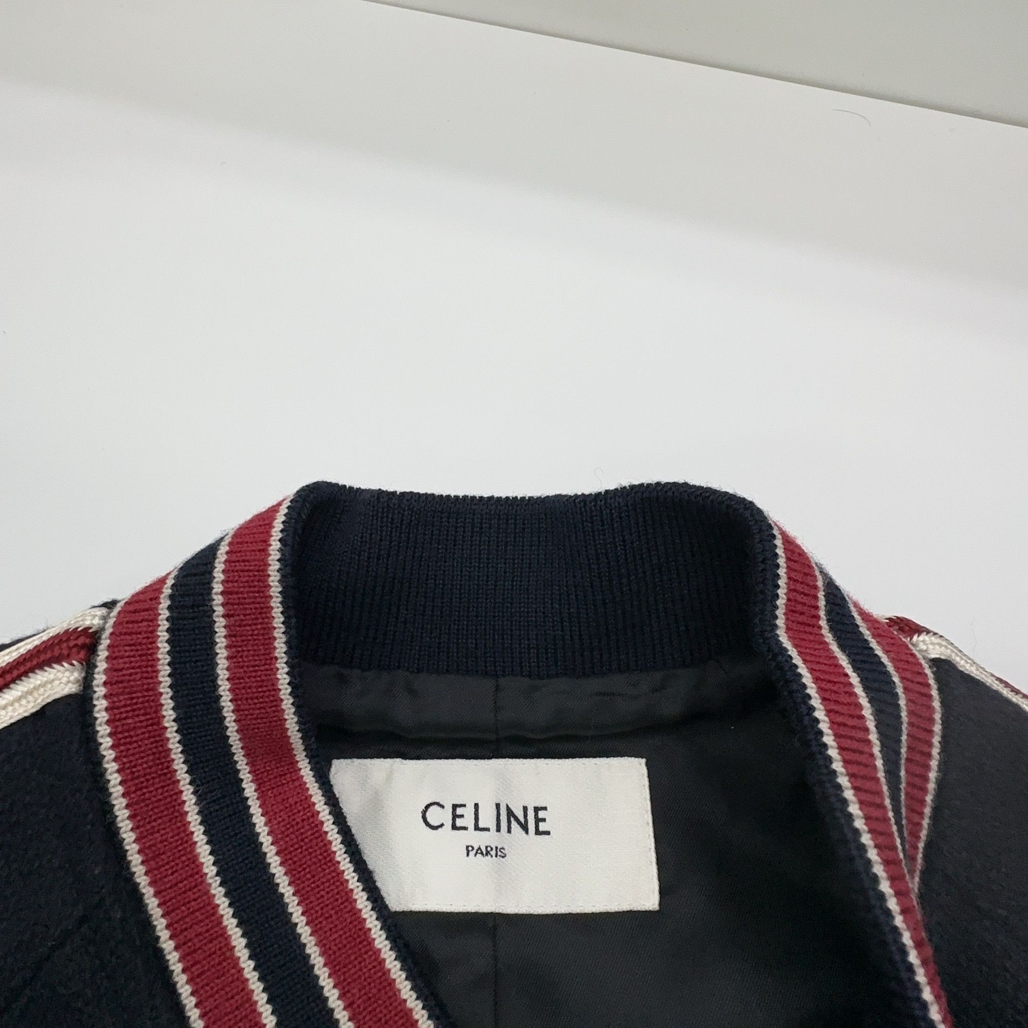 Celine Celine Striped Wool Bomber Jacket Size 48 Size US M / EU 48-50 / 2 - 5 Thumbnail