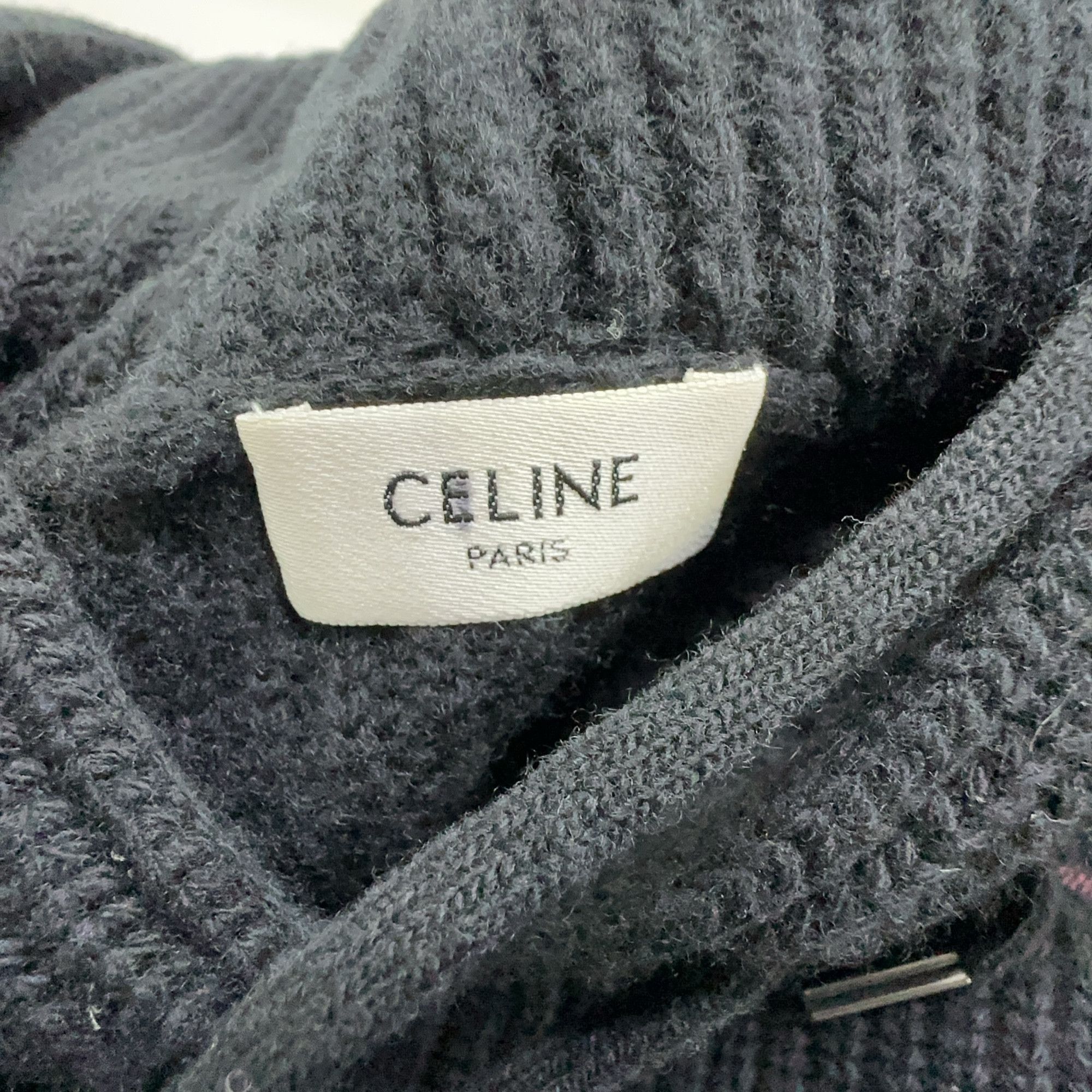 Celine CELINE Gradient Logo Knit Hoodie Size M Size US M / EU 48-50 / 2 - 5 Thumbnail