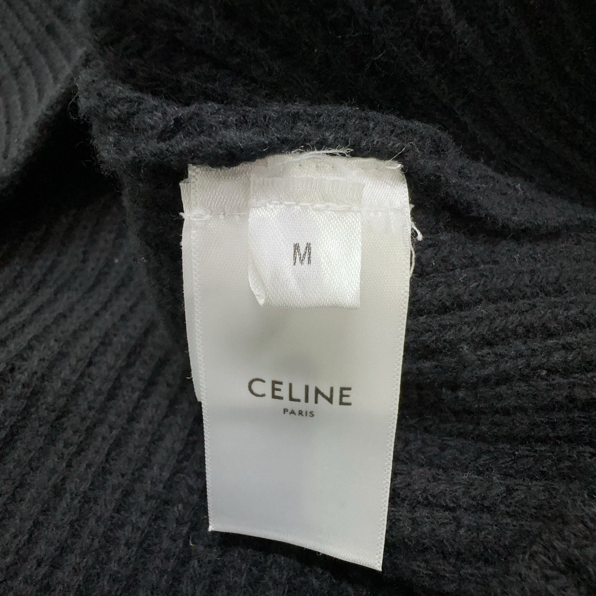Celine CELINE Gradient Logo Knit Hoodie Size M Size US M / EU 48-50 / 2 - 3 Thumbnail