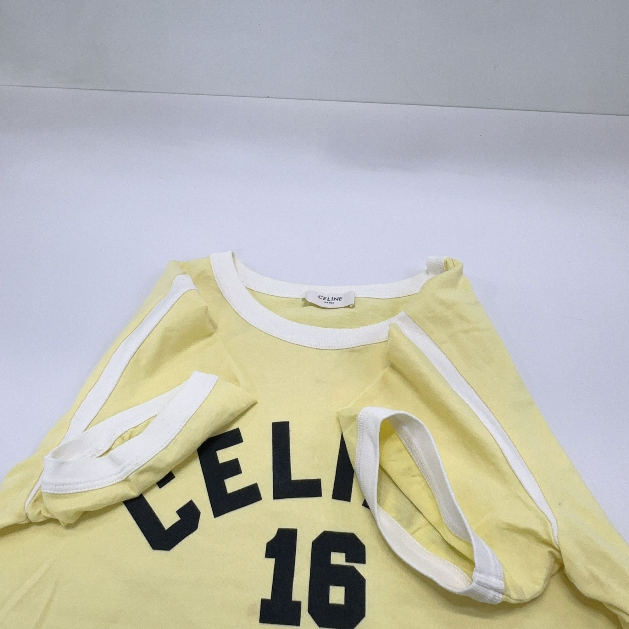 Celine Celine 16 Logo Ringer T-Shirt Size S Size S / US 4 / IT 40 - 8 Thumbnail