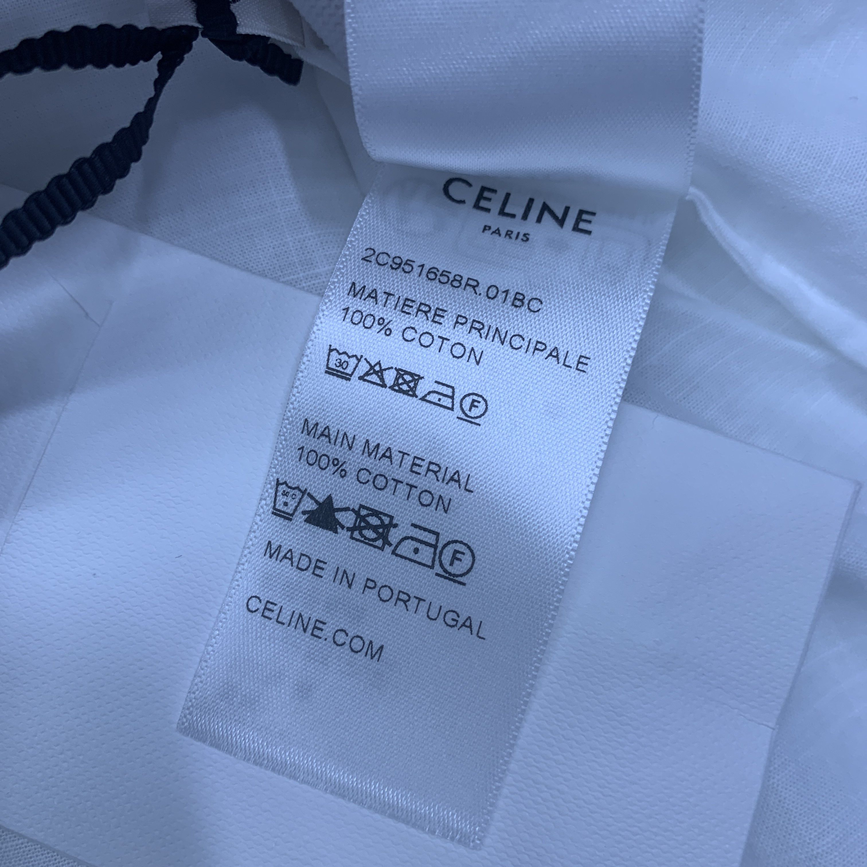 Celine Celine Cotton Button Up Shirt Size 40 Size M / US 6-8 / IT 42-44 - 5 Thumbnail