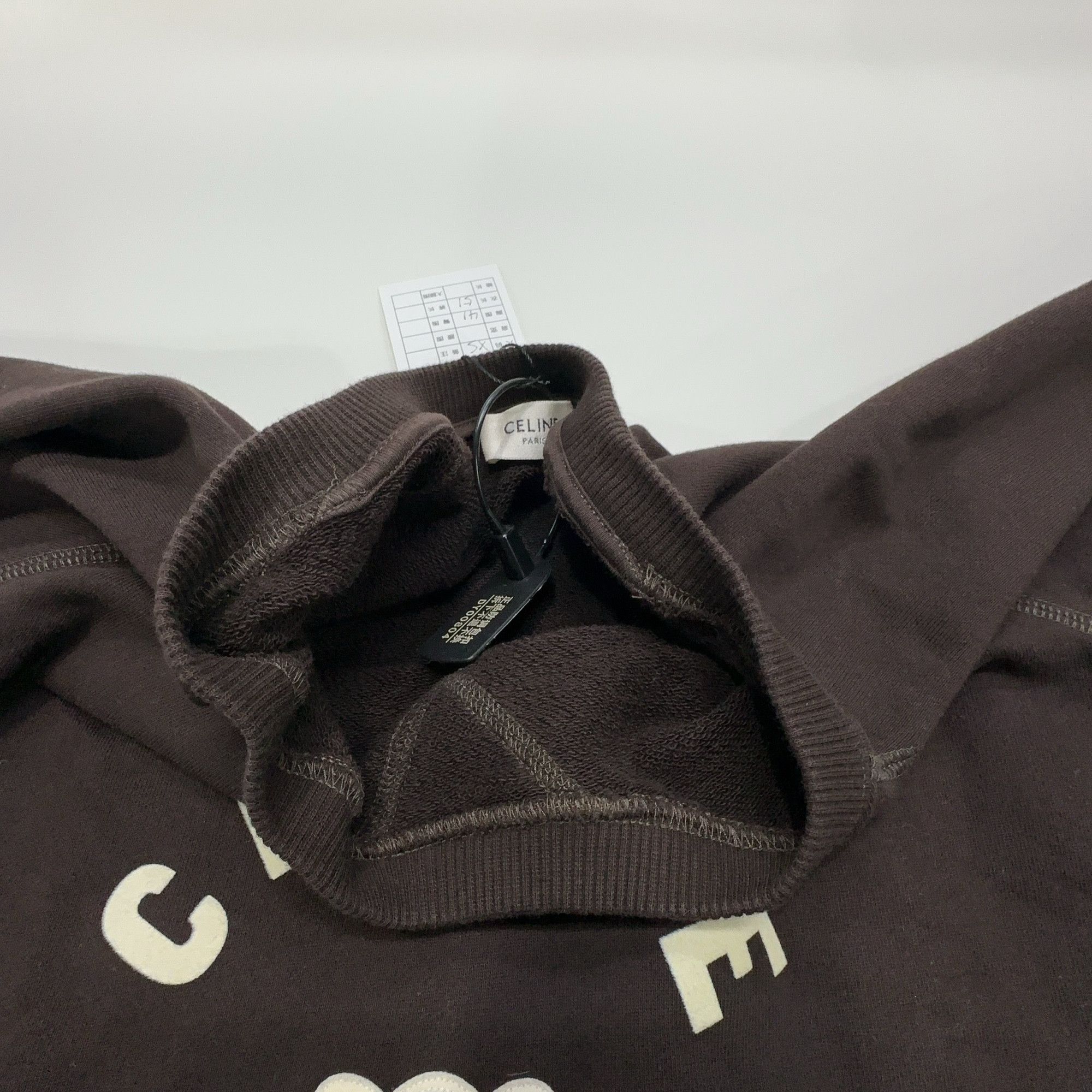 Celine Celine Triomphe Logo Sweatshirt Cocoa Brown XS Size XS / US 0-2 / IT 36-38 - 6 Thumbnail