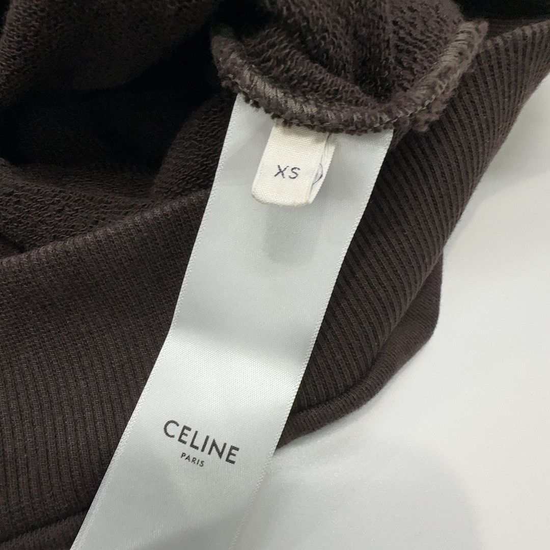 Celine Celine Triomphe Logo Sweatshirt Cocoa Brown XS Size XS / US 0-2 / IT 36-38 - 4 Thumbnail