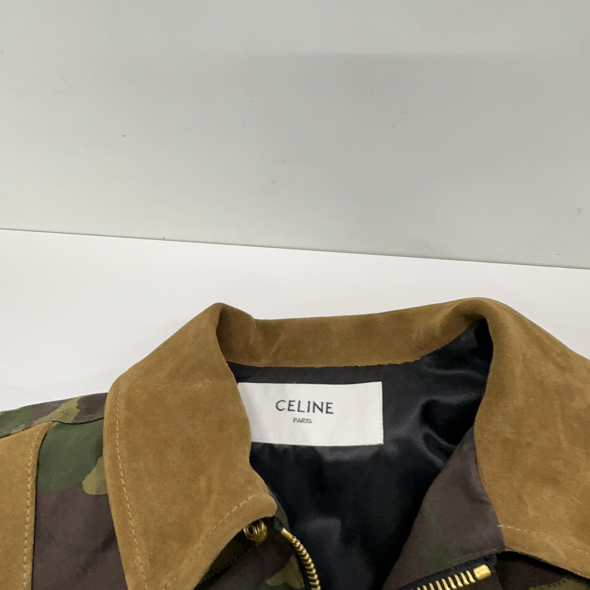 Celine Celine Camo Suede Trim Jacket Size 34 Size XS / US 0-2 / IT 36-38 - 7 Thumbnail