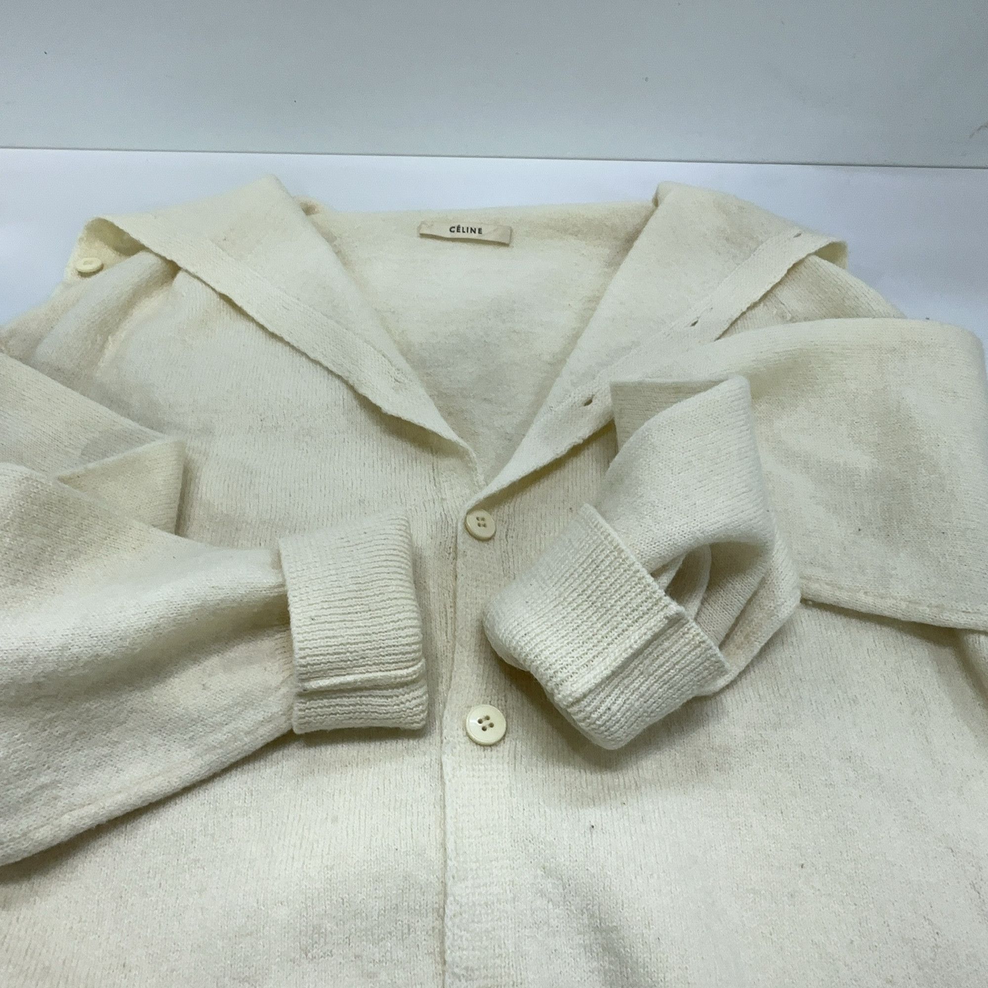 Celine Celine Wool Button Collar Sweater Size S Size S / US 4 / IT 40 - 7 Thumbnail