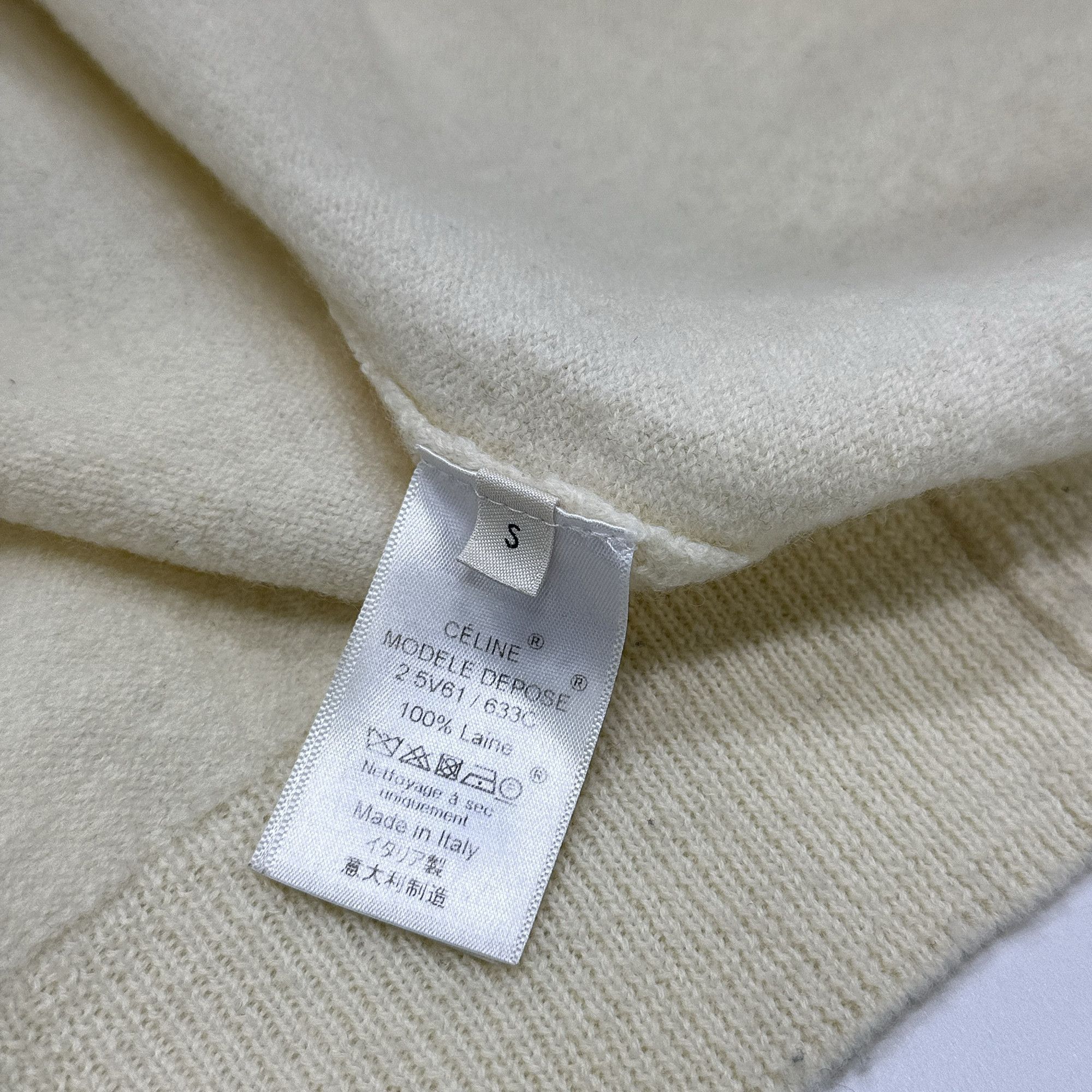 Celine Celine Wool Button Collar Sweater Size S Size S / US 4 / IT 40 - 4 Thumbnail