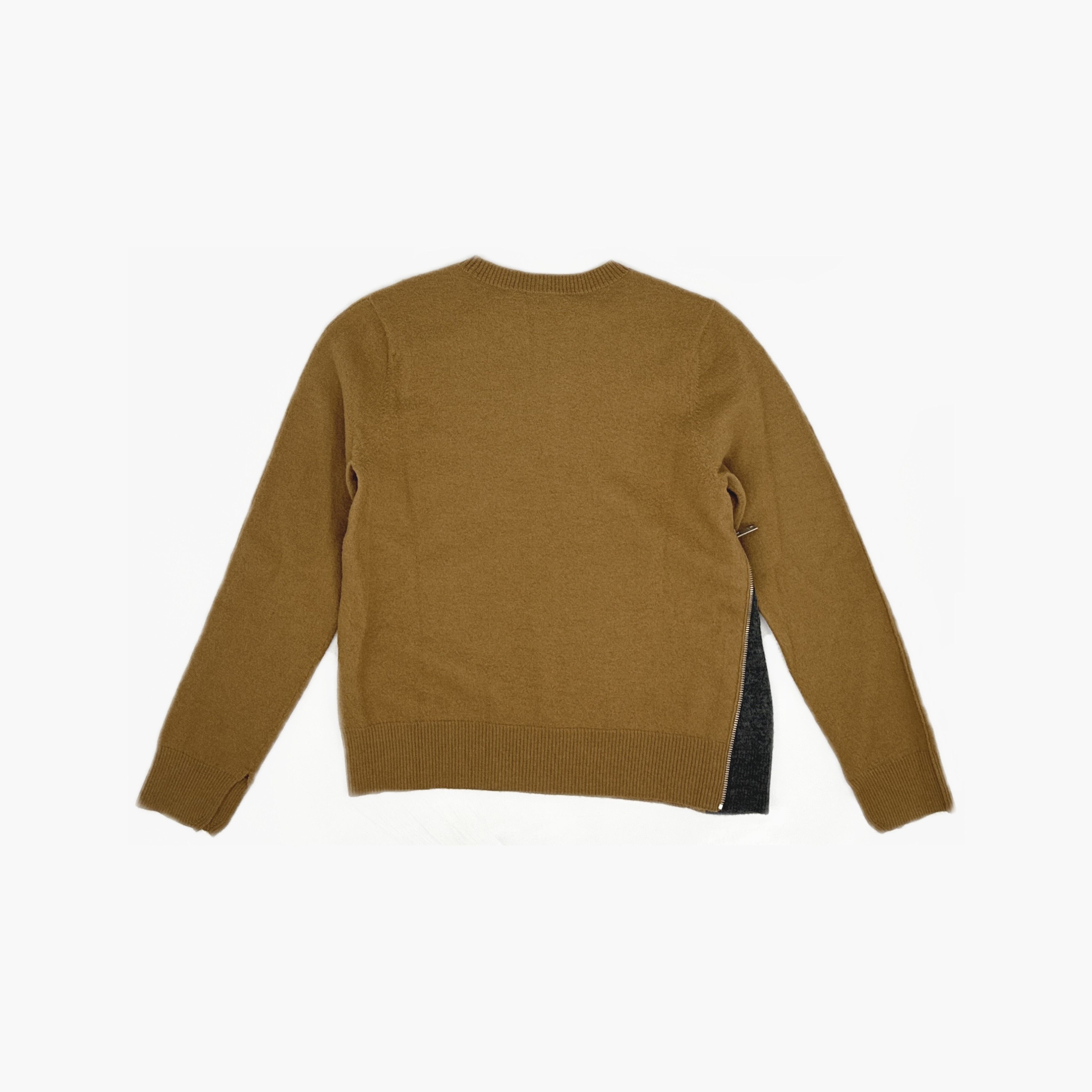 Celine Celine Camel Zip Detail Sweater Size S Size S / US 4 / IT 40 - 2 Thumbnail