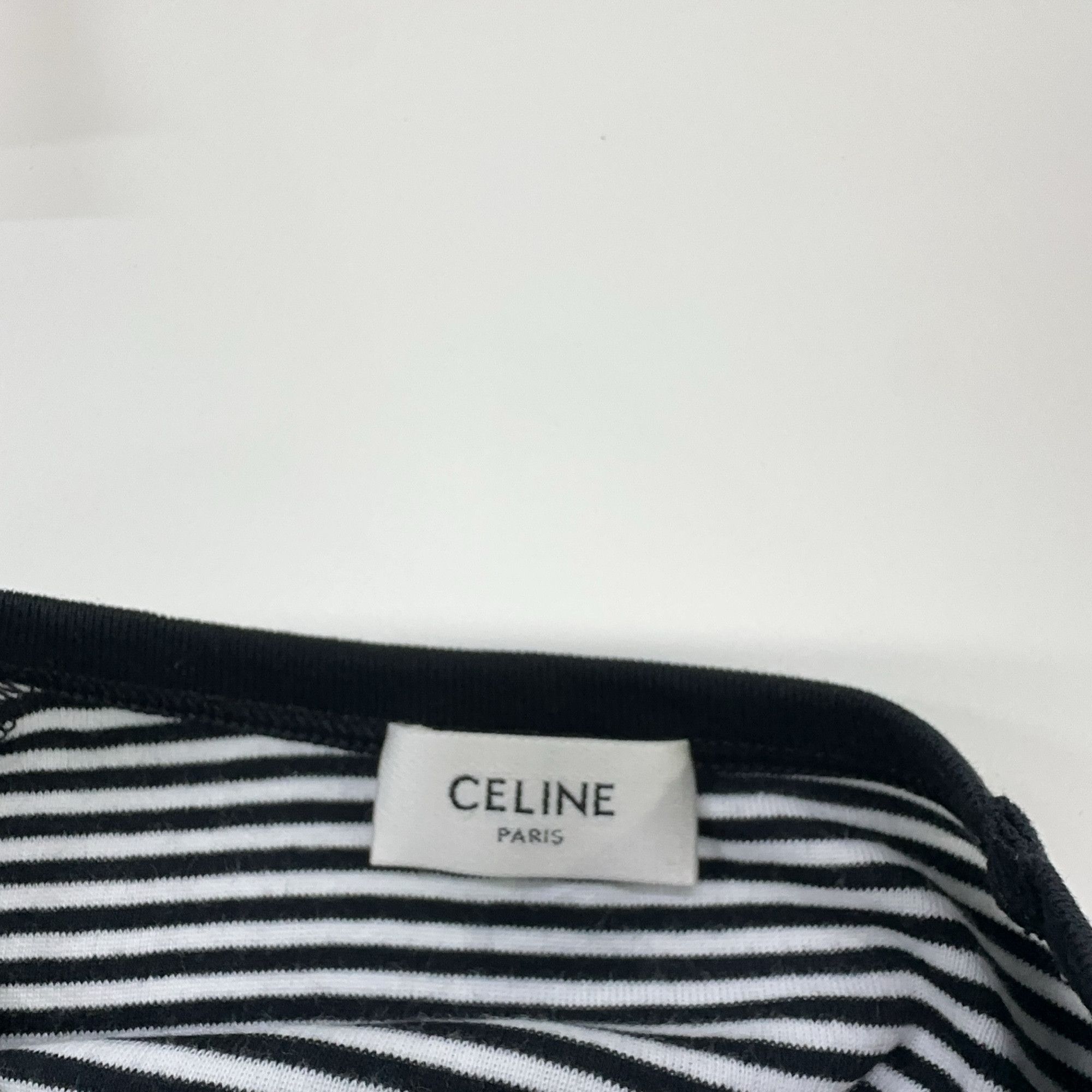 Celine Celine Striped Logo T-Shirt Size M Size M / US 6-8 / IT 42-44 - 5 Thumbnail