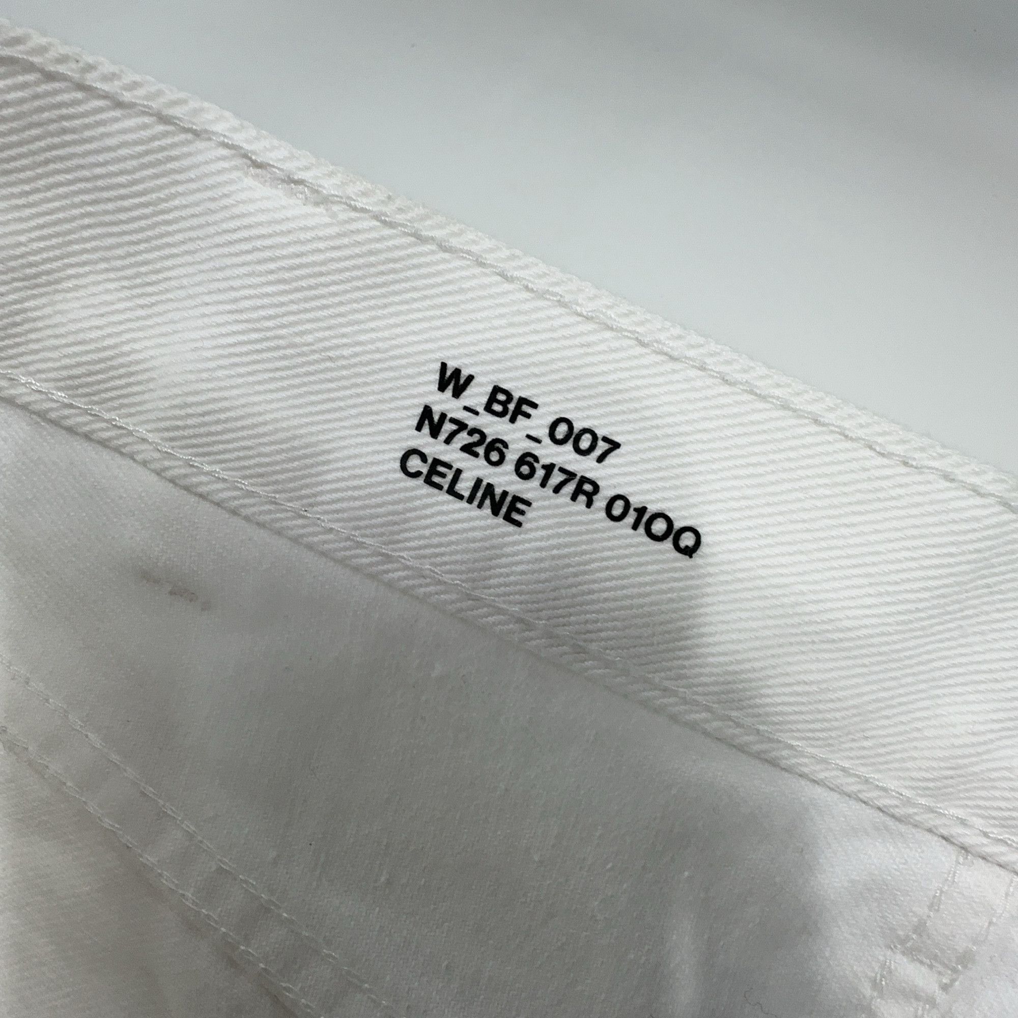 Celine CELINE White Denim Jeans Size 28 Size 28" / US 6 / IT 42 - 4 Thumbnail