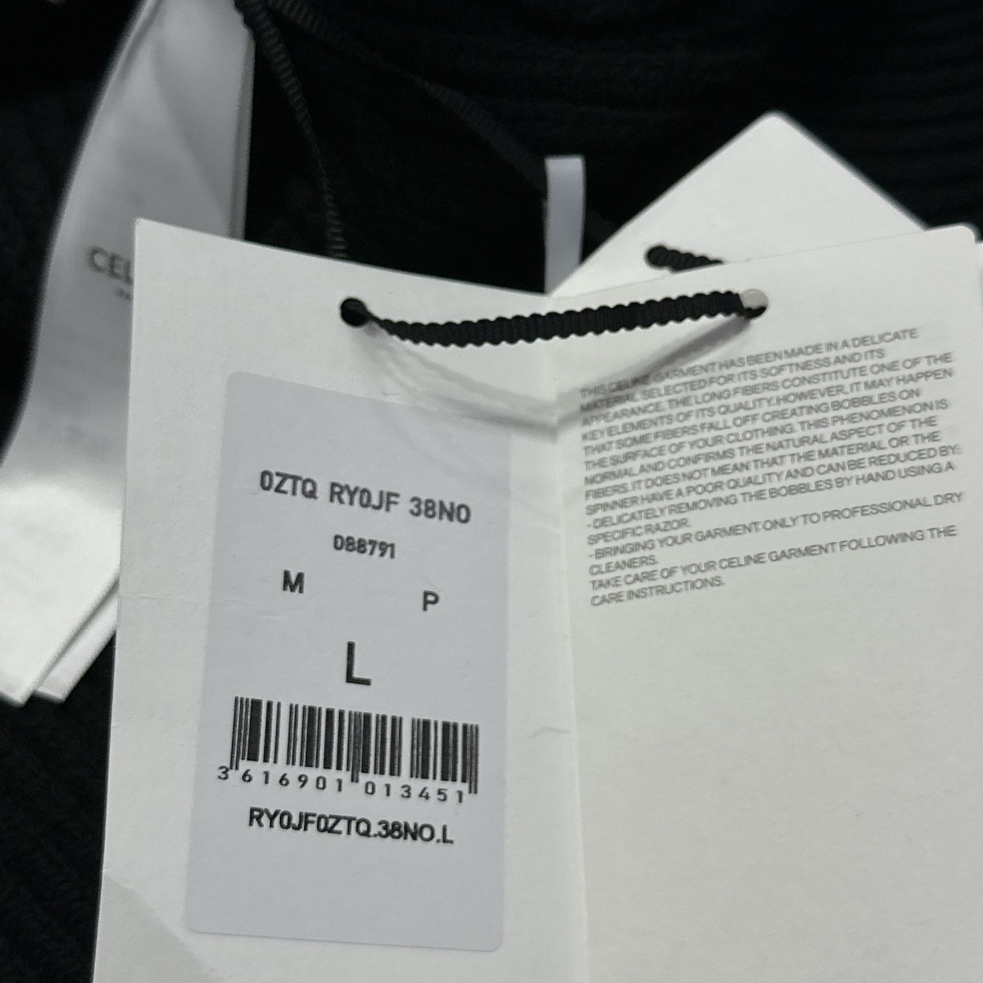 Celine CELINE Logo Patch Zip-Up Hoodie Size L Size US L / EU 52-54 / 3 - 3 Thumbnail