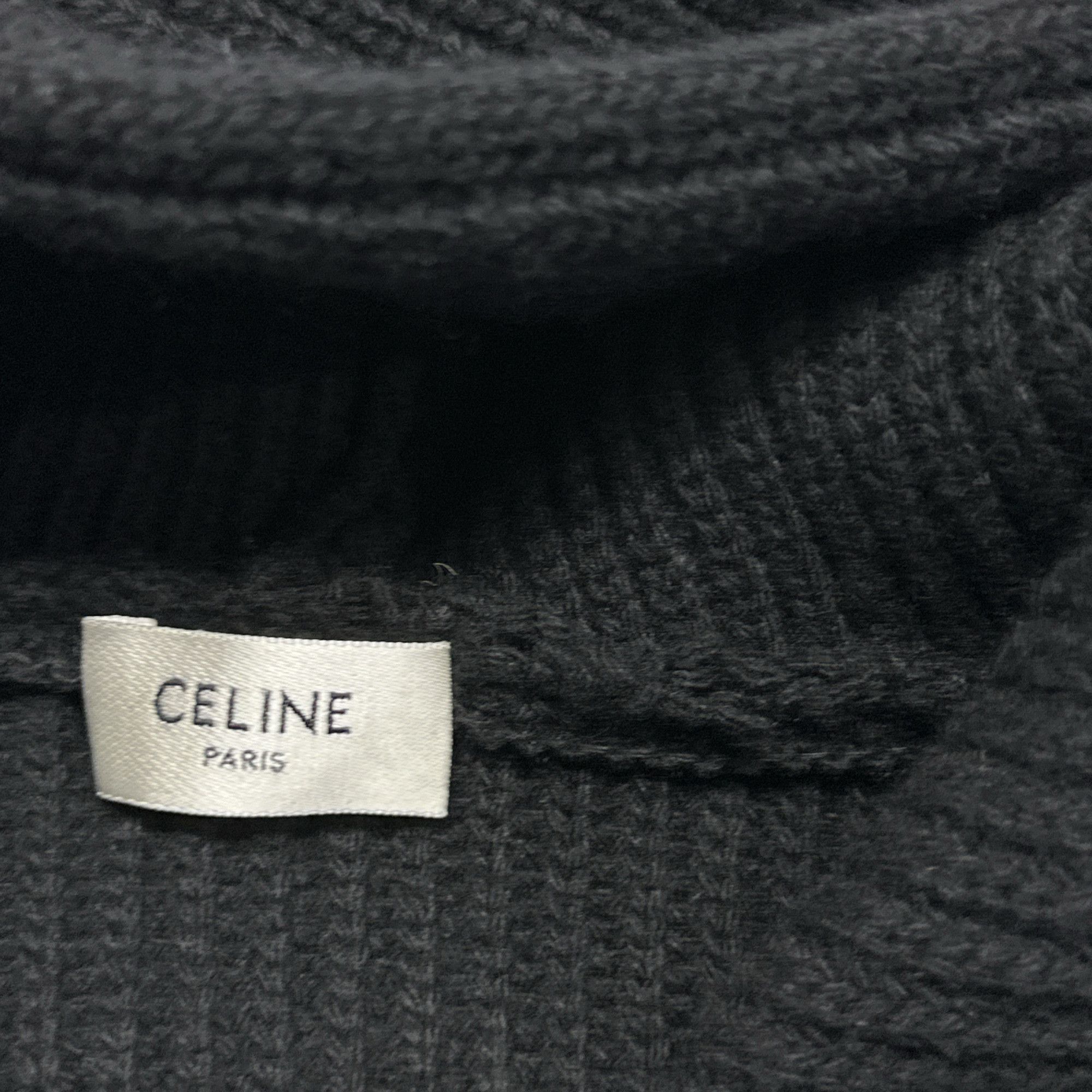 Celine CELINE Logo Patch Zip-Up Hoodie Size L Size US L / EU 52-54 / 3 - 6 Thumbnail