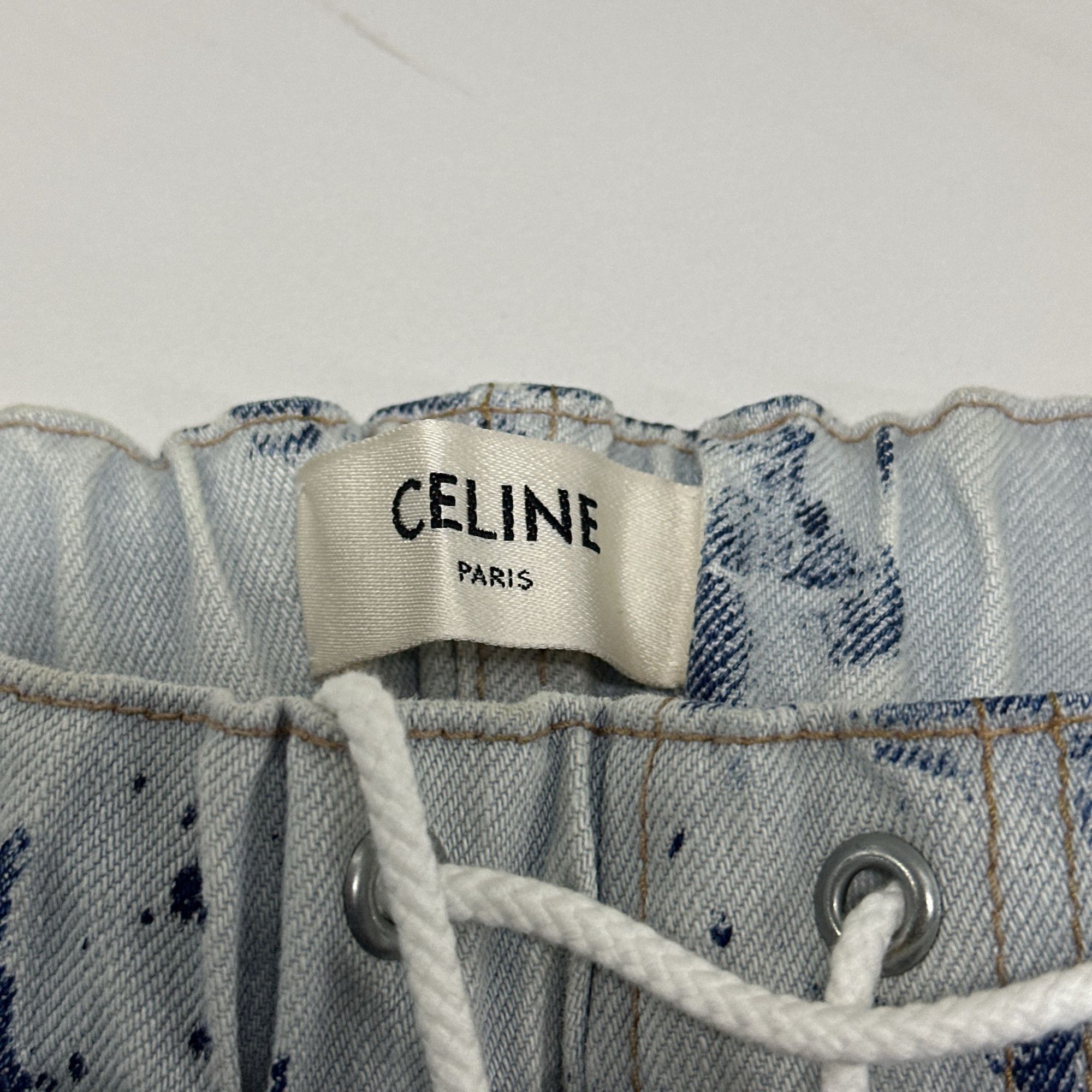 Celine CELINE Tie-Dye Denim Joggers Size 28 Size US 28 / EU 44 - 4 Thumbnail