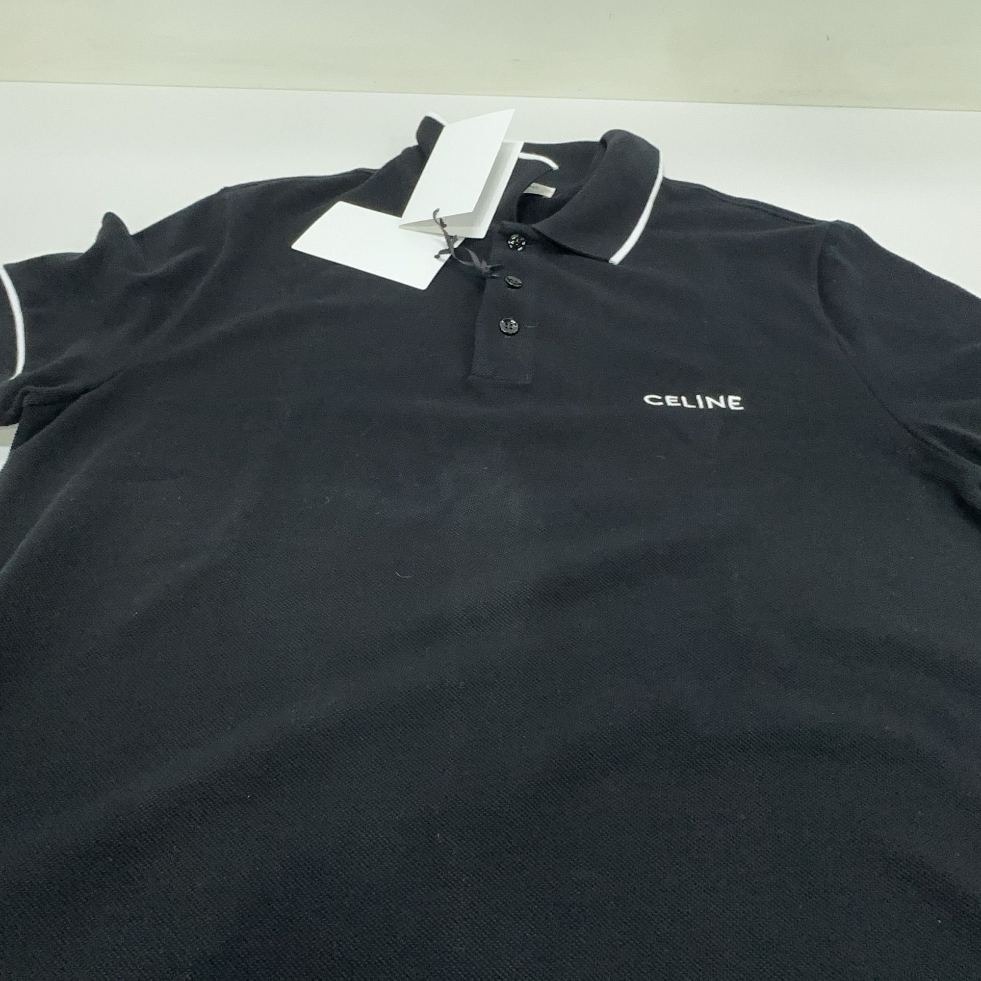 Celine CELINE Logo Embroidery Polo Shirt Size S Size US S / EU 44-46 / 1 - 7 Thumbnail